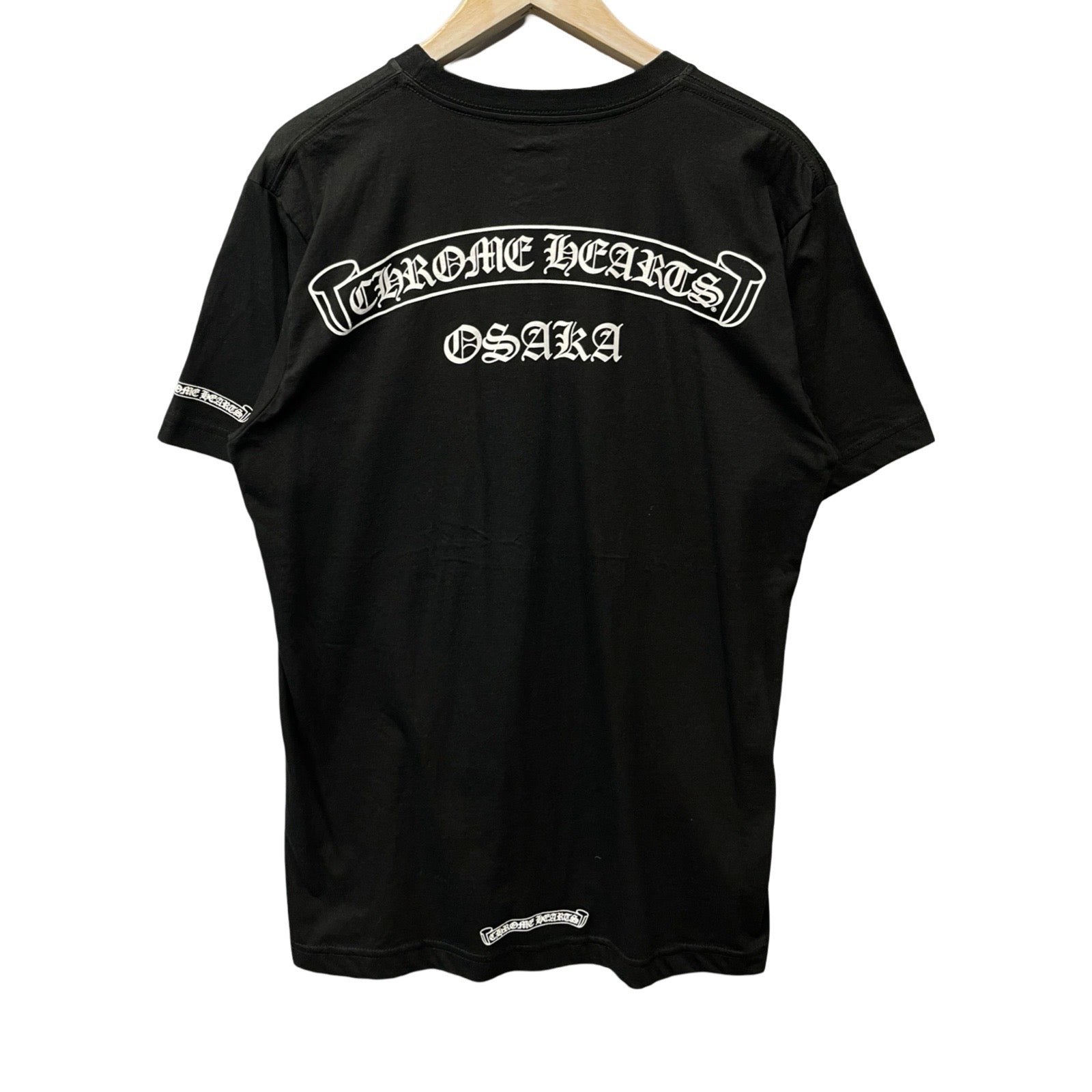 CHROME HEARTS Osaka Scroll Label Logo Tee Size M
