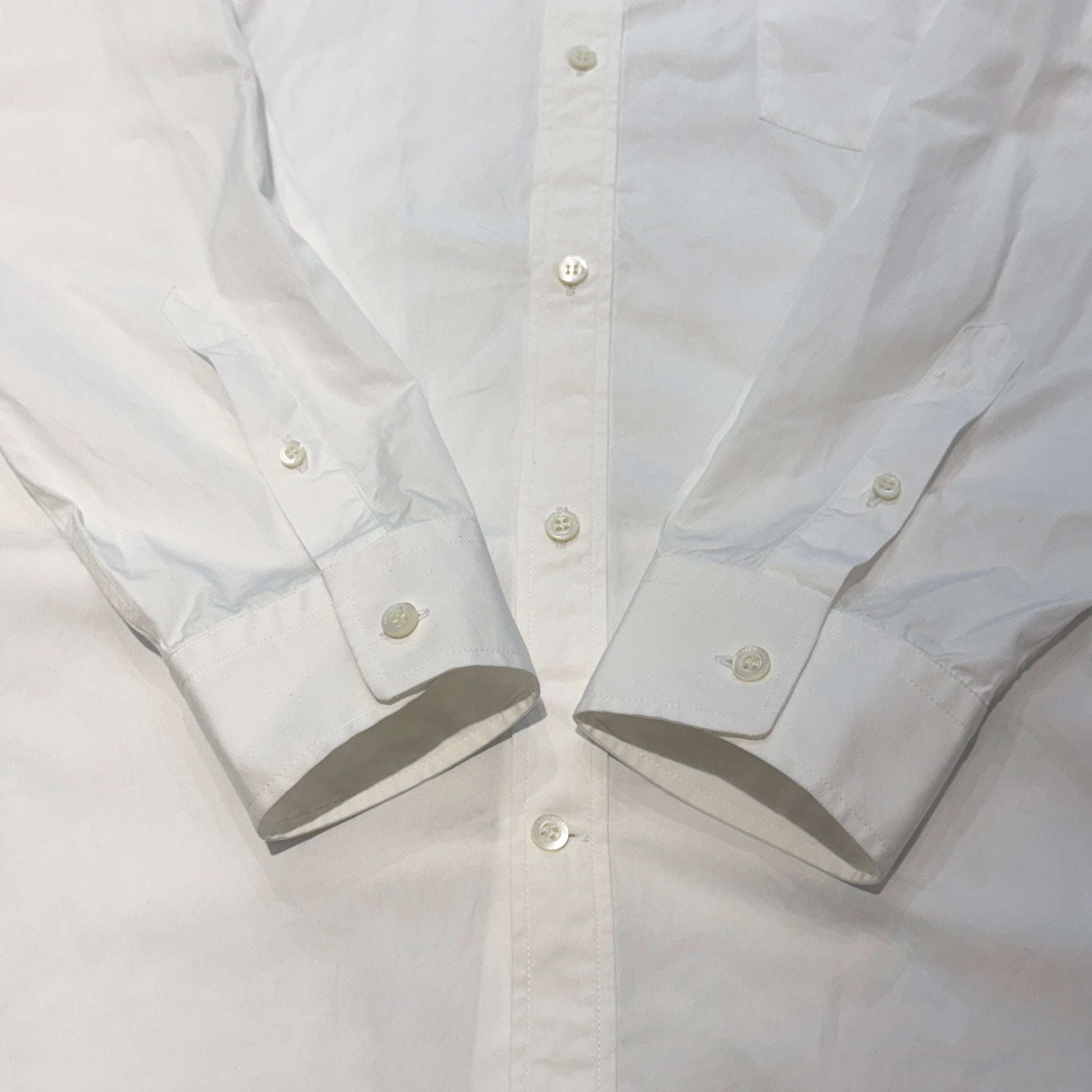 BALENCIAGA 2018SS Back Logo Print Shirt 556878 TEM01 Size 39 バレンシアガ バックロゴプリント シャツ サイズ39