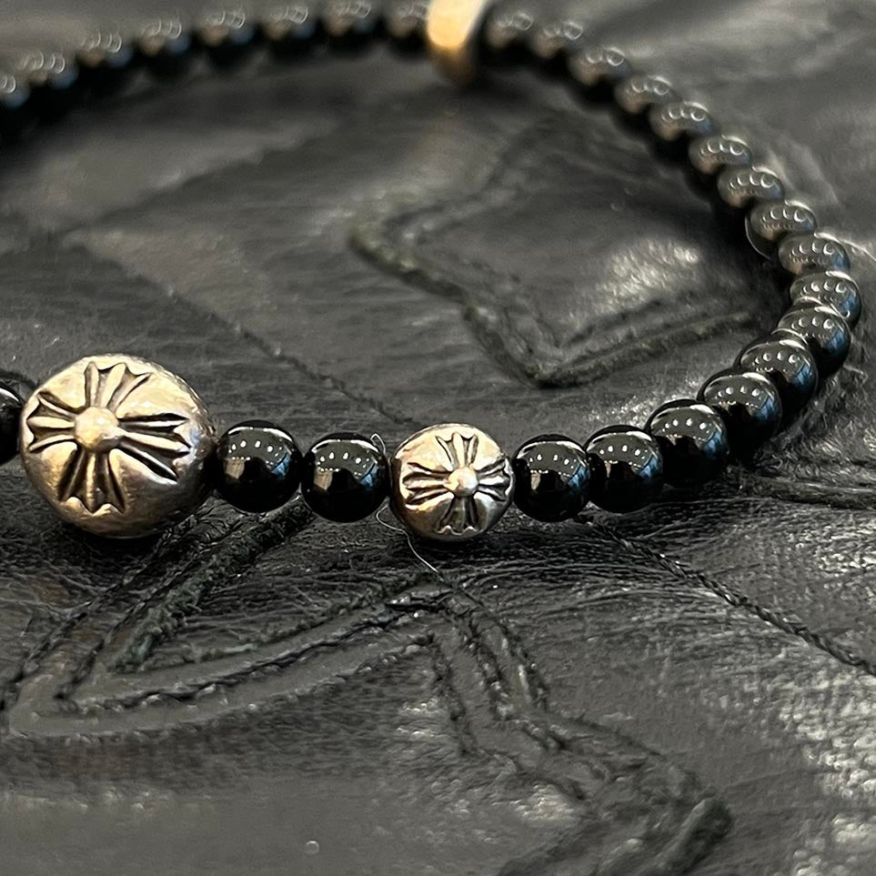 CHROME HEARTS CH Logo Ball Beads Bracelet 5mm クロムハーツ CHロゴ