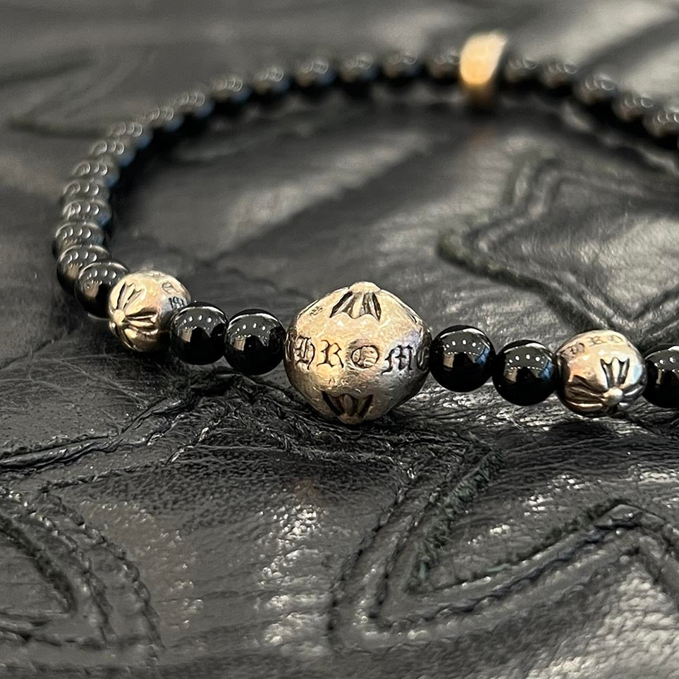 CHROME HEARTS CH Logo Ball Beads Bracelet 5mm クロムハーツ CHロゴ