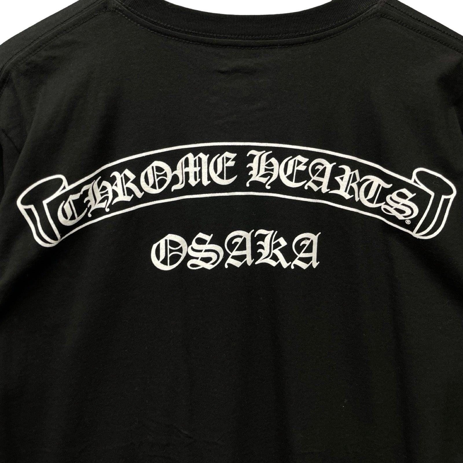 CHROME HEARTS Osaka Scroll Label Logo Tee Size M
