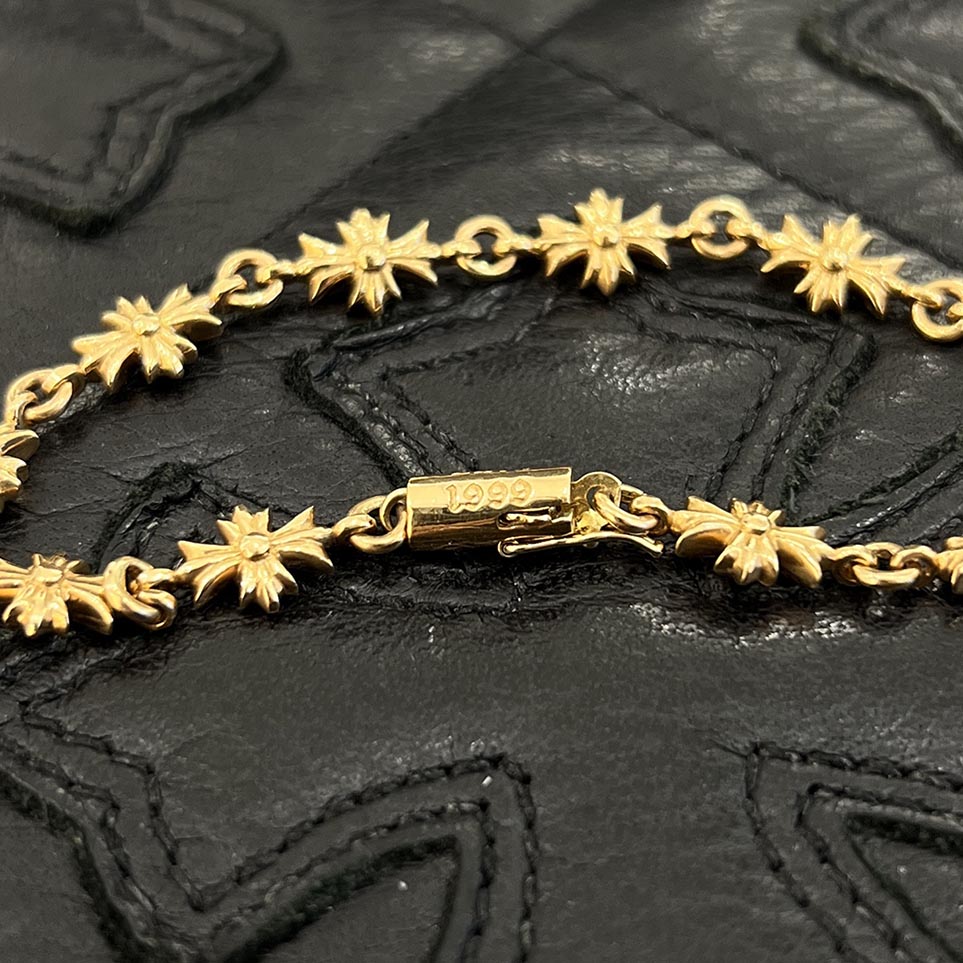 CHROME HEARTS 22K Tiny E CH Plus Bracelet 11 LINK クロムハーツ 22K タイニーE CHプラス ブレスレット 11リンク