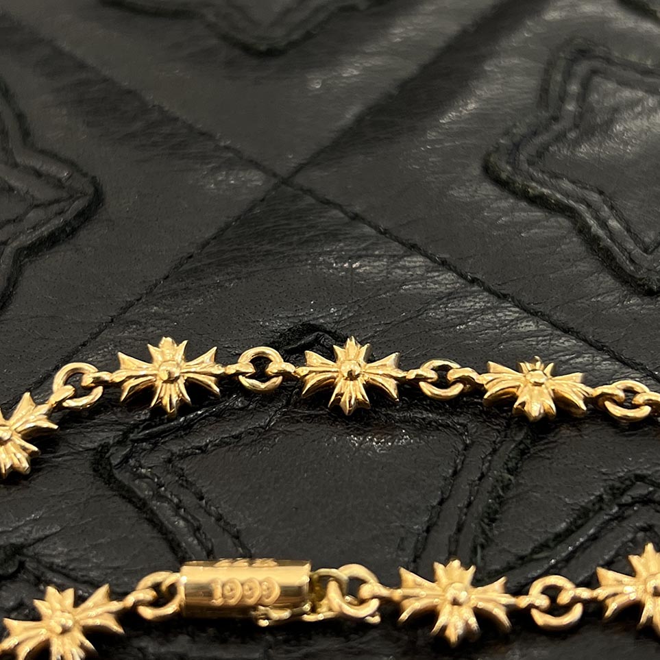 CHROME HEARTS 22K Tiny E CH Plus Bracelet 11 LINK クロム