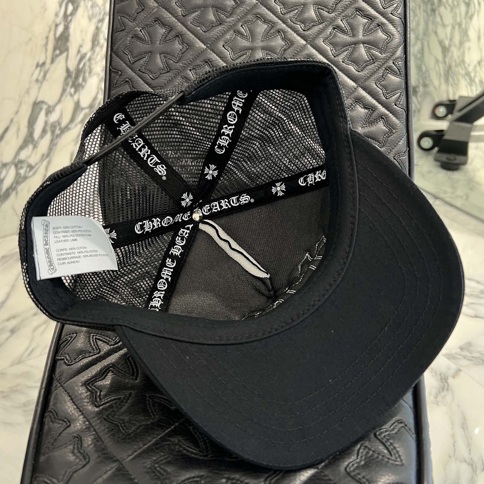 CHROME HEARTS Triple Cross Patch Trucker Cap ONE SIZE (53-60) クロムハーツ トリプルクロスパッチトラッカーキャップ サイズONE SIZE (53-60)