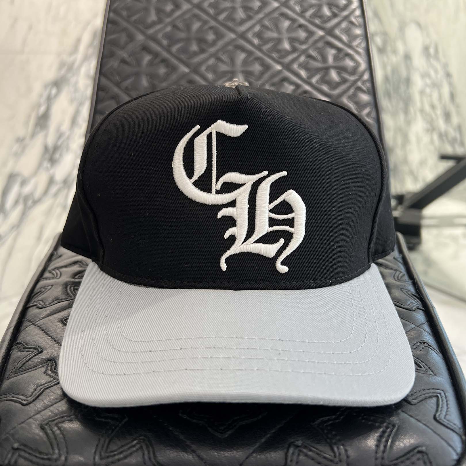 CHROME HEARTS CH Logo Embroidery Trucker Cap Size ONE SIZE (53-60) クロムハーツ CHロゴ刺繍 トラッカーキャップ サイズONE SIZE (53-60)