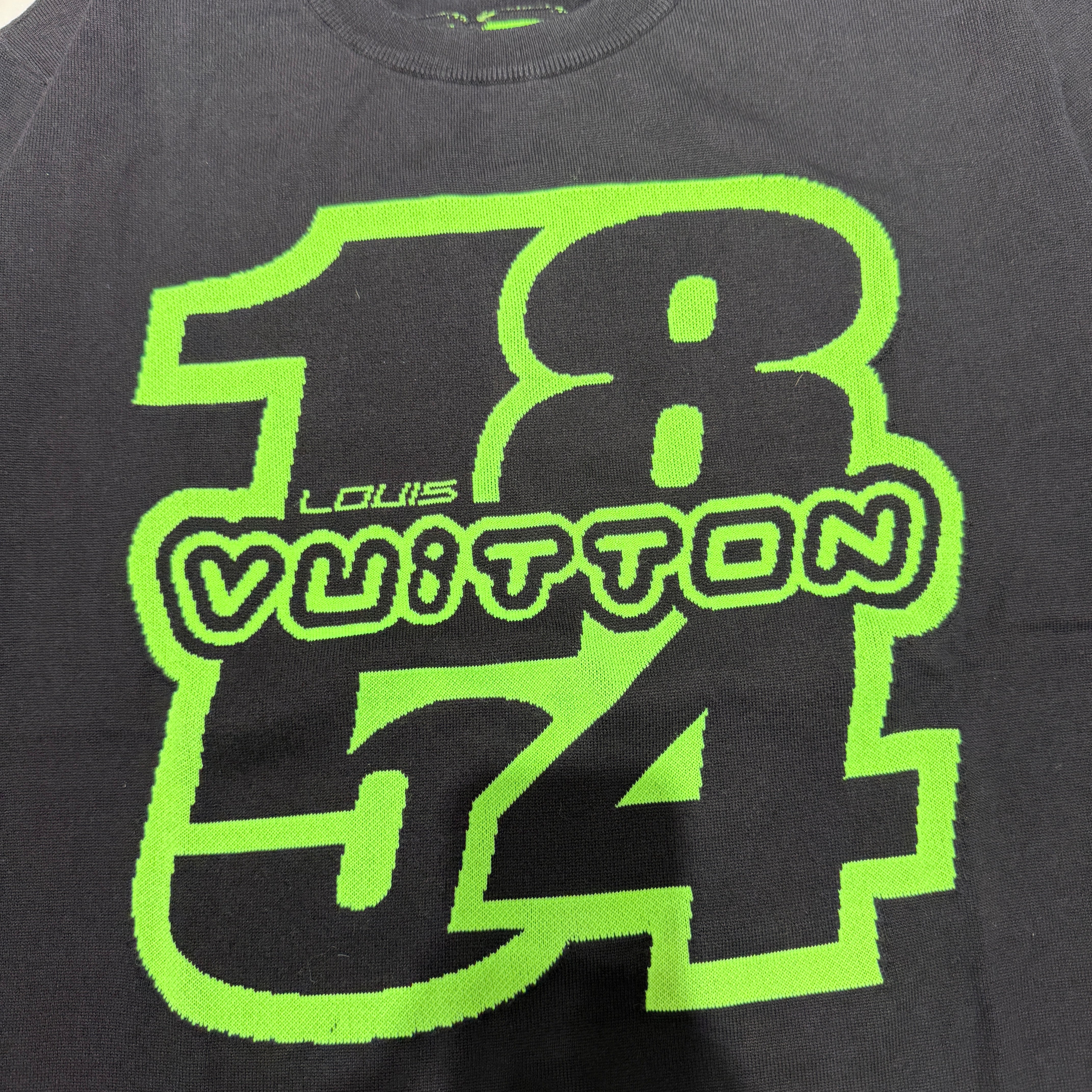 LOUIS VUITTON 2022AW LV1854 Graphic Knit Tee 1AAGO7 Size XL ルイヴィトン LV1854 グラフィック ニットTシャツ サイズXL