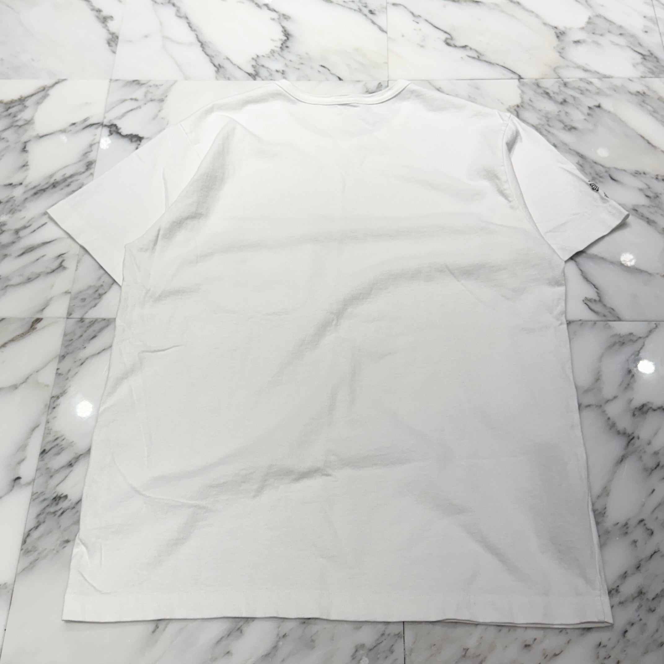 CHROME HEARTS Y NOT Vertical Logo Cross Embroidery Tee Size L クロムハーツ ワイノット バーティカルロゴ クロス刺繍 Tシャツ サイズL