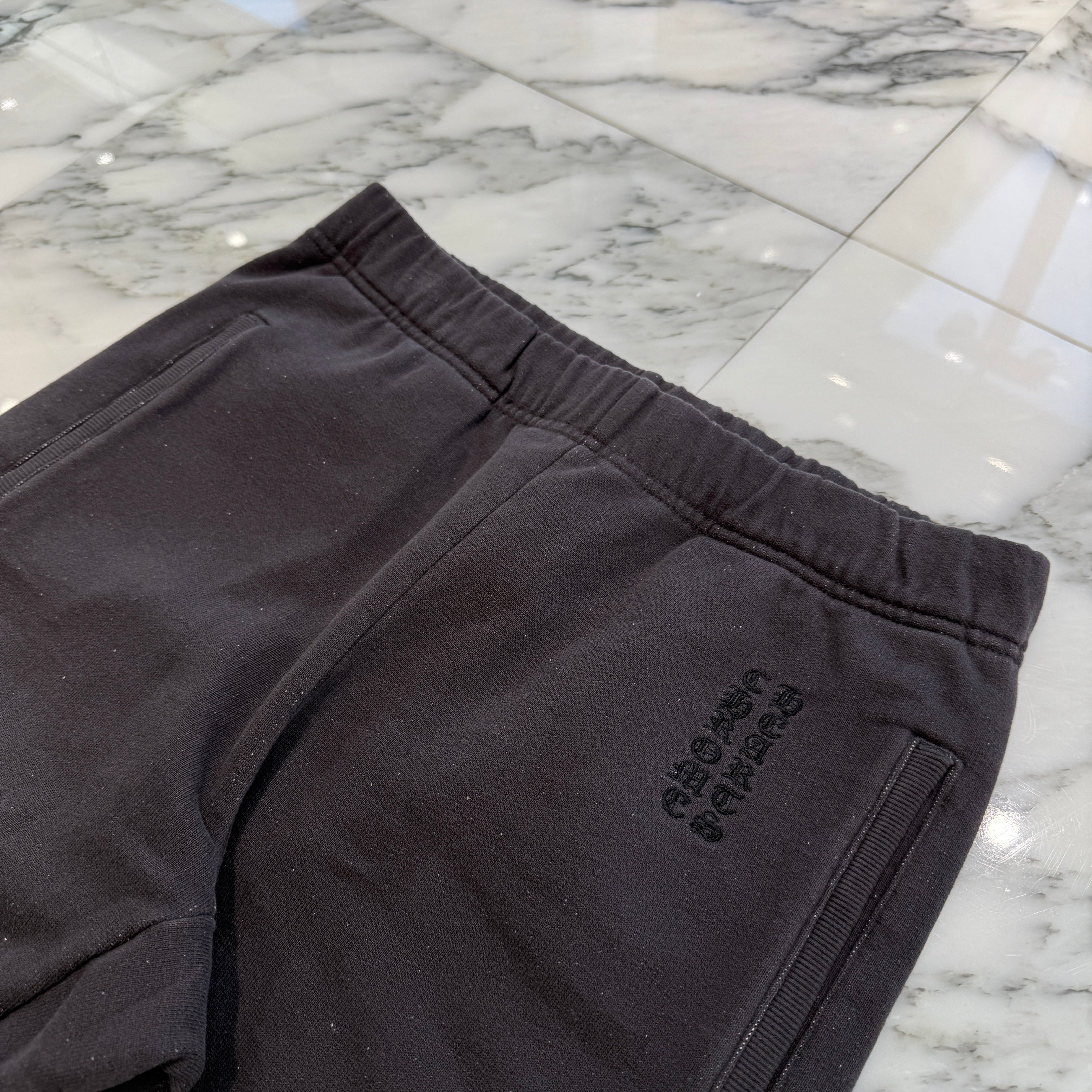 CHROME HEARTS Y NOT Vertical Logo Embroidery Sweat Long Pants Size S クロムハーツ ワイノット ヴァーティカルロゴ 刺繍 スウェットロングパンツ サイズS