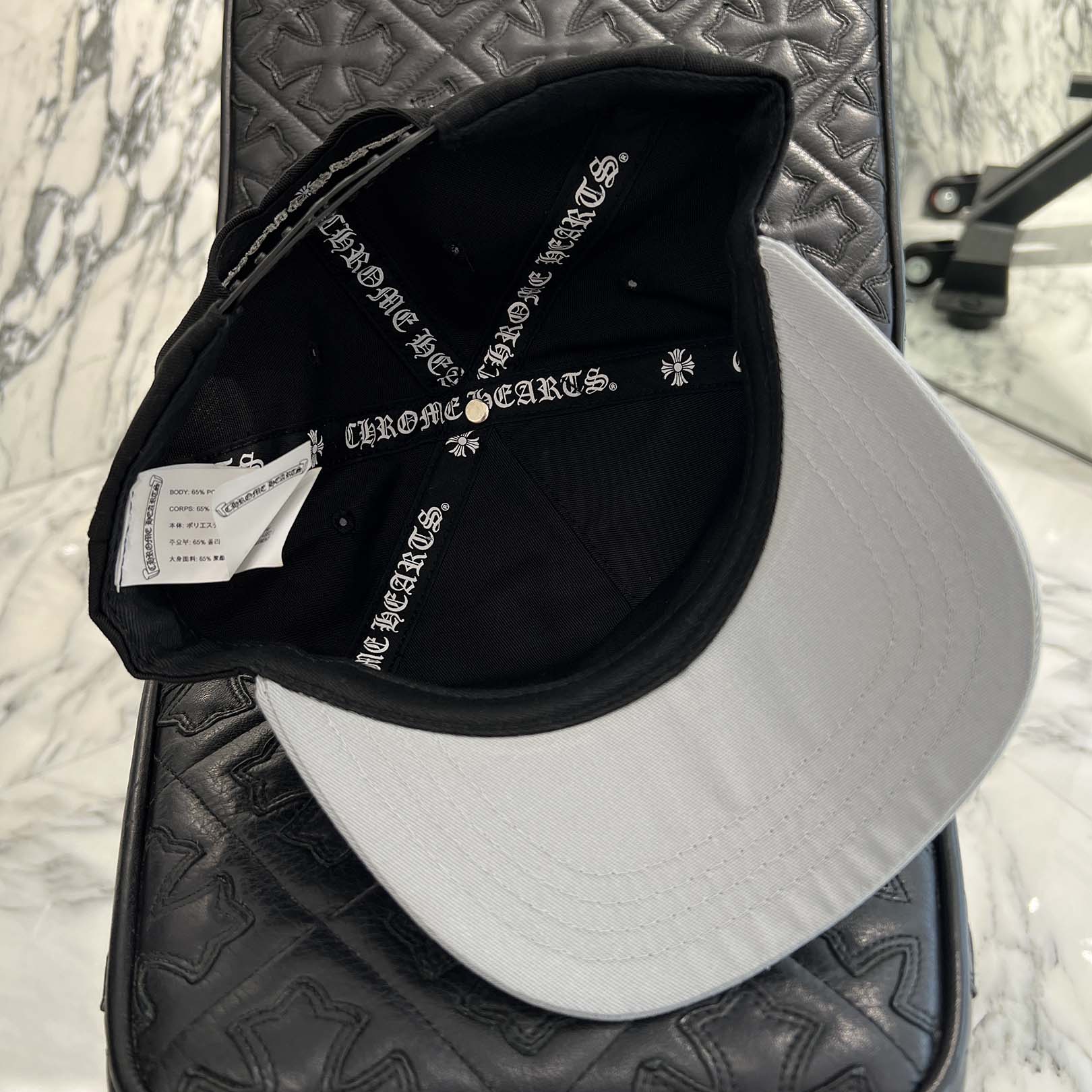 CHROME HEARTS CH Logo Embroidery Trucker Cap Size ONE SIZE (53-60) クロムハーツ CHロゴ刺繍 トラッカーキャップ サイズONE SIZE (53-60)