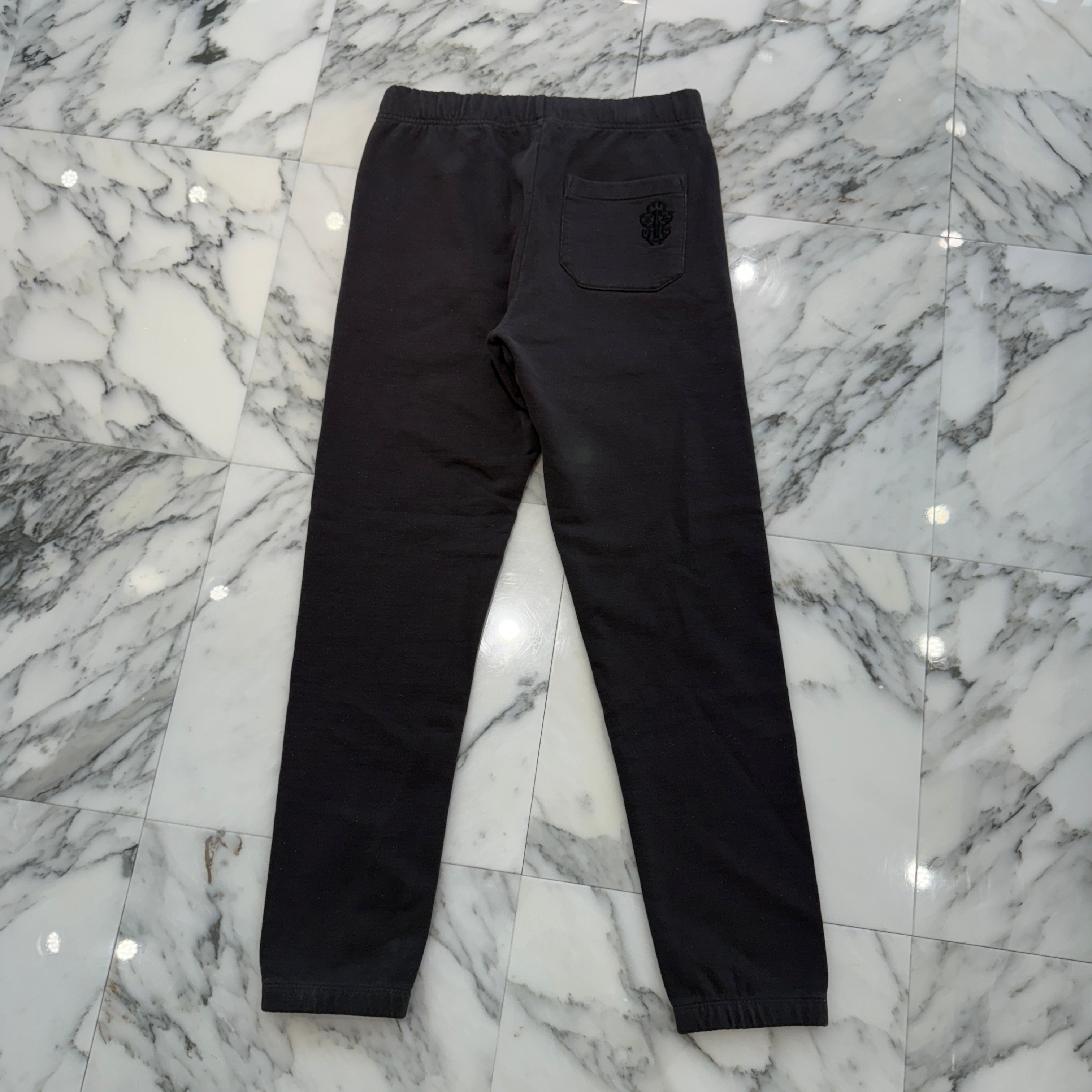 CHROME HEARTS Y NOT Vertical Logo Embroidery Sweat Long Pants Size S クロムハーツ ワイノット ヴァーティカルロゴ 刺繍 スウェットロングパンツ サイズS