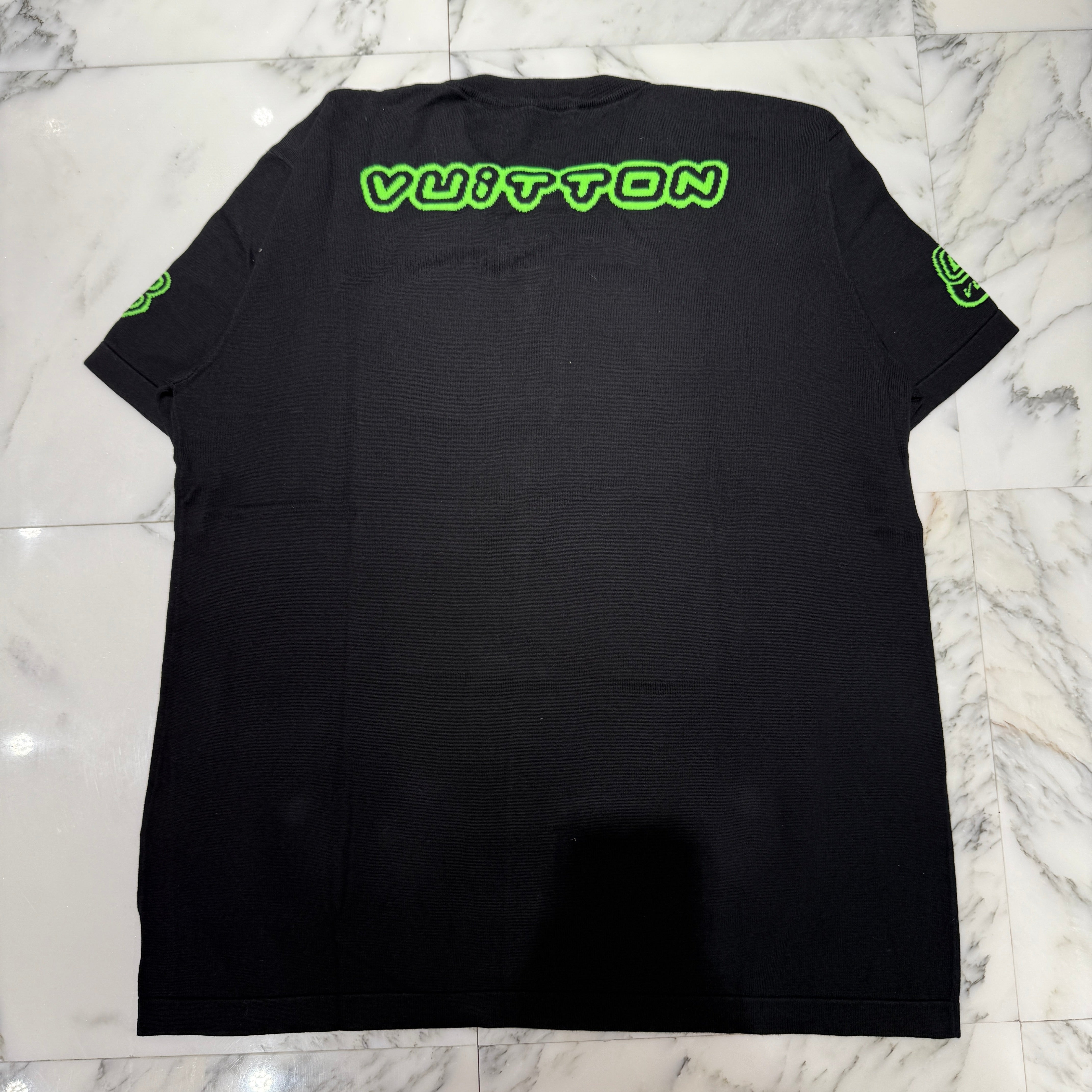 LOUIS VUITTON 2022AW LV1854 Graphic Knit Tee 1AAGO7 Size XL ルイヴィトン LV1854 グラフィック ニットTシャツ サイズXL