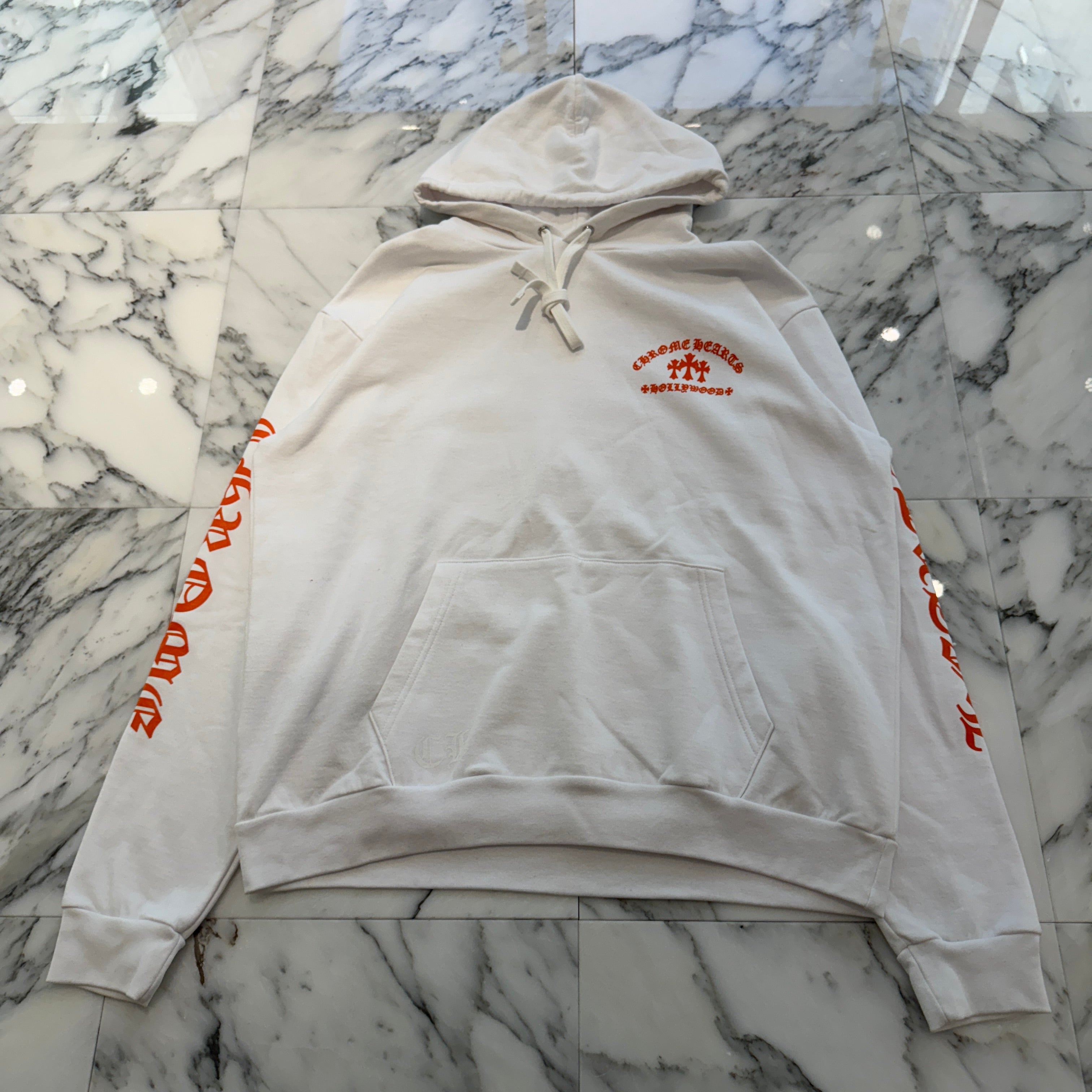 CHROME HEARTS King Taco 3 Cemetery Cross Print Pullover Hoodie Size L クロムハーツ キングタコ 3 セメタリークロス プリント プルオーバーフーディ サイズL