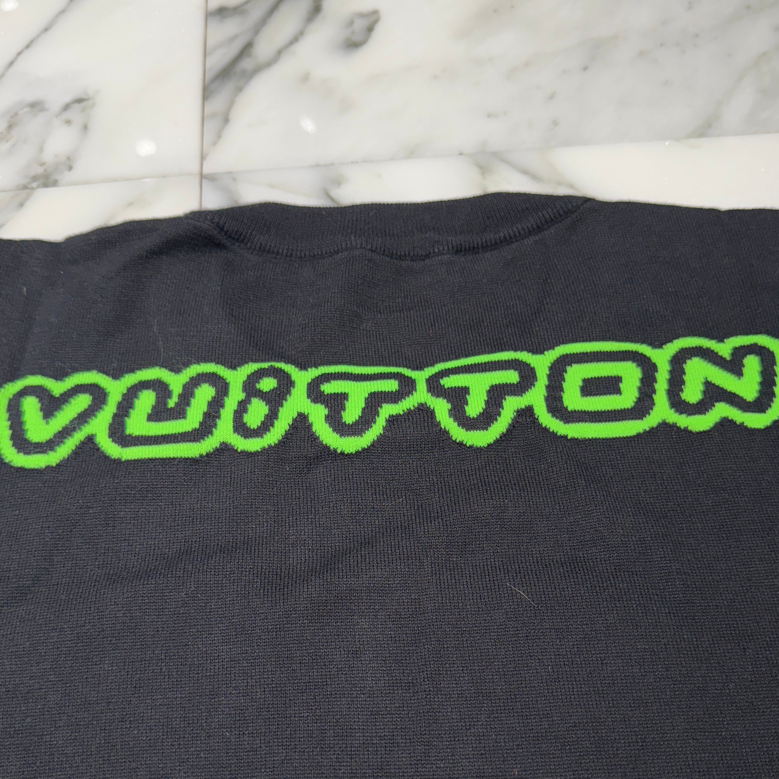 LOUIS VUITTON 2022AW LV1854 Graphic Knit Tee 1AAGO7 Size XL ルイヴィトン LV1854 グラフィック ニットTシャツ サイズXL