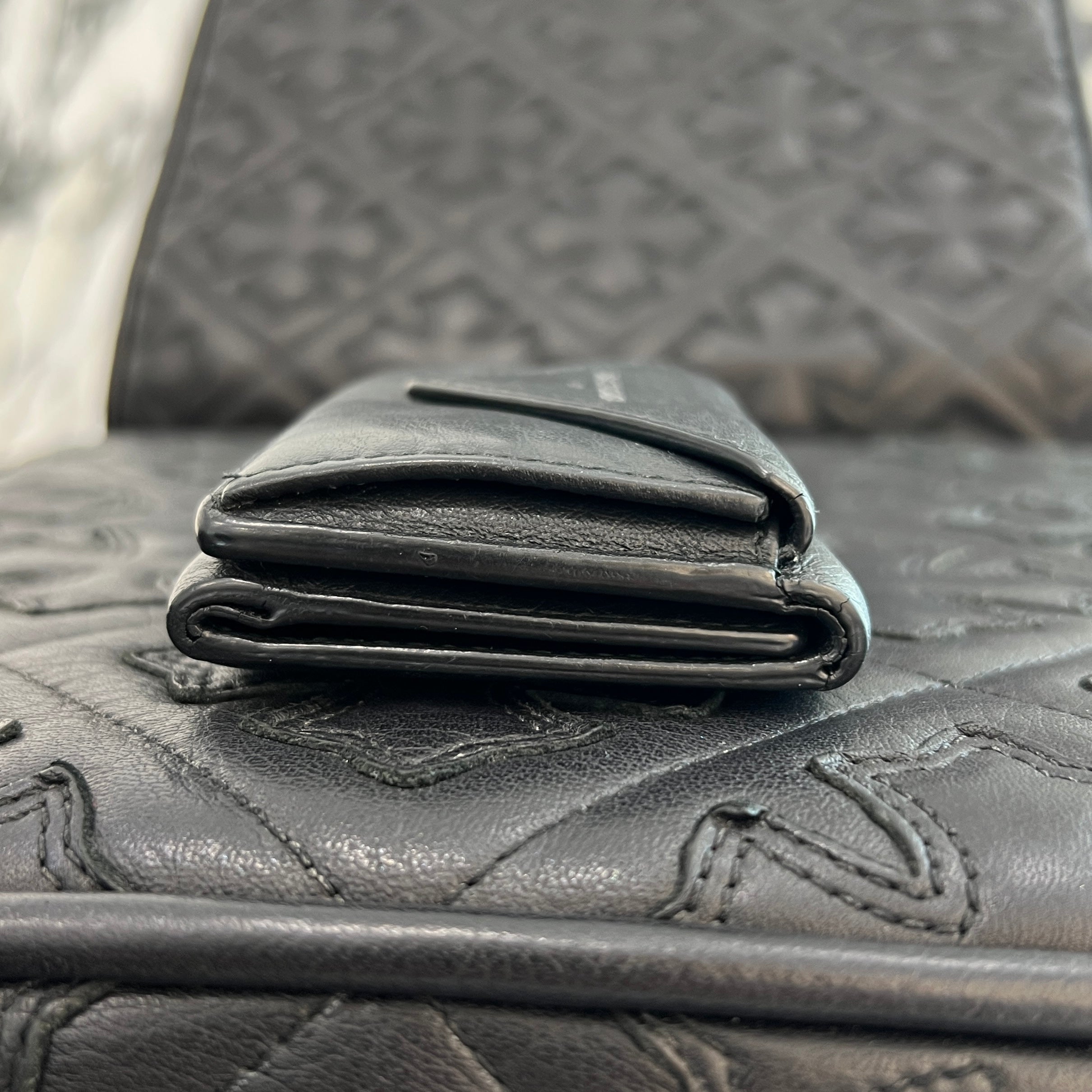 BALENCIAGA Leather Paper Mini Wallet 391446 DLQ0N 1000 バレンシアガ レザーペーパー ミニウォレット