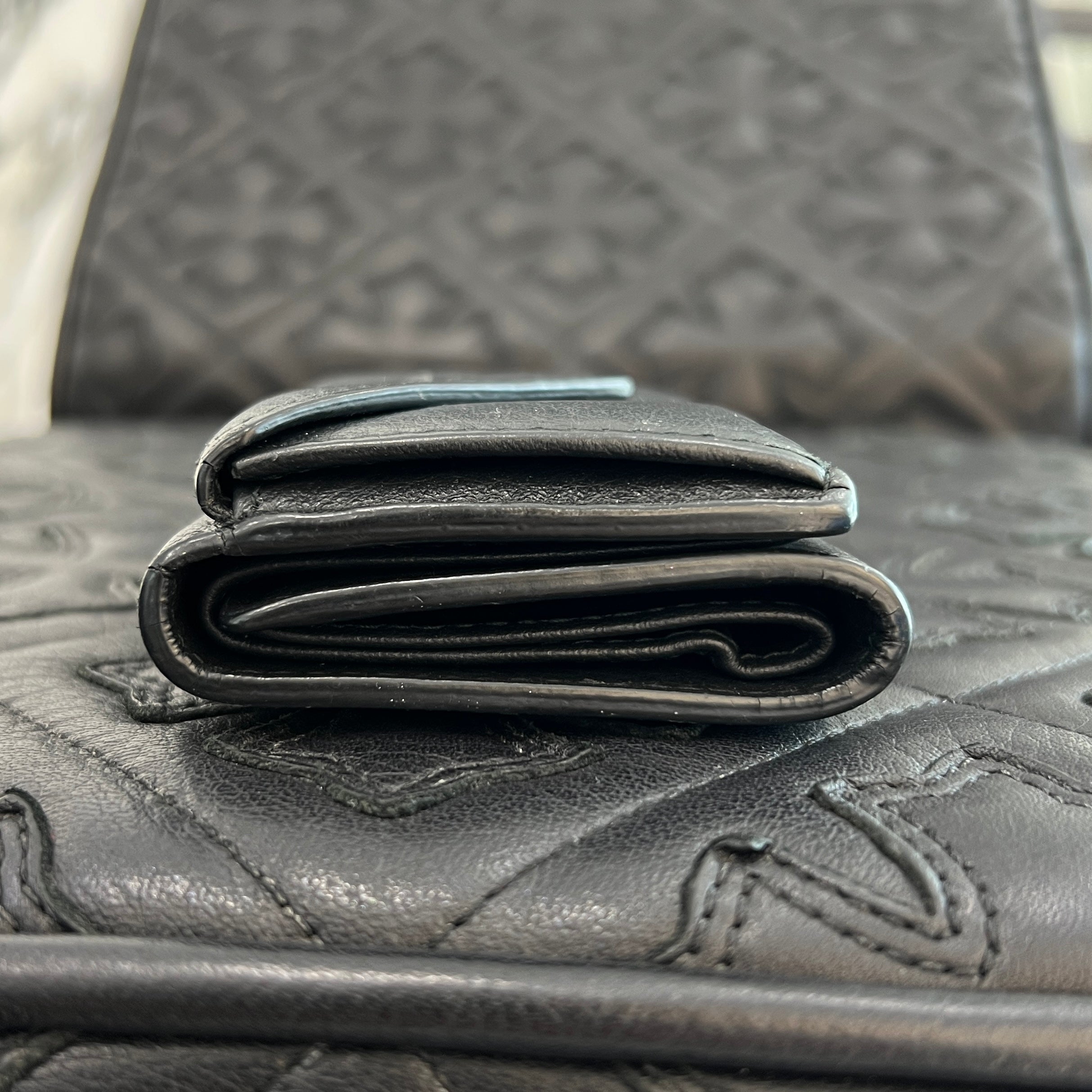 BALENCIAGA Leather Paper Mini Wallet 391446 DLQ0N 1000 バレンシアガ レザーペーパー ミニウォレット