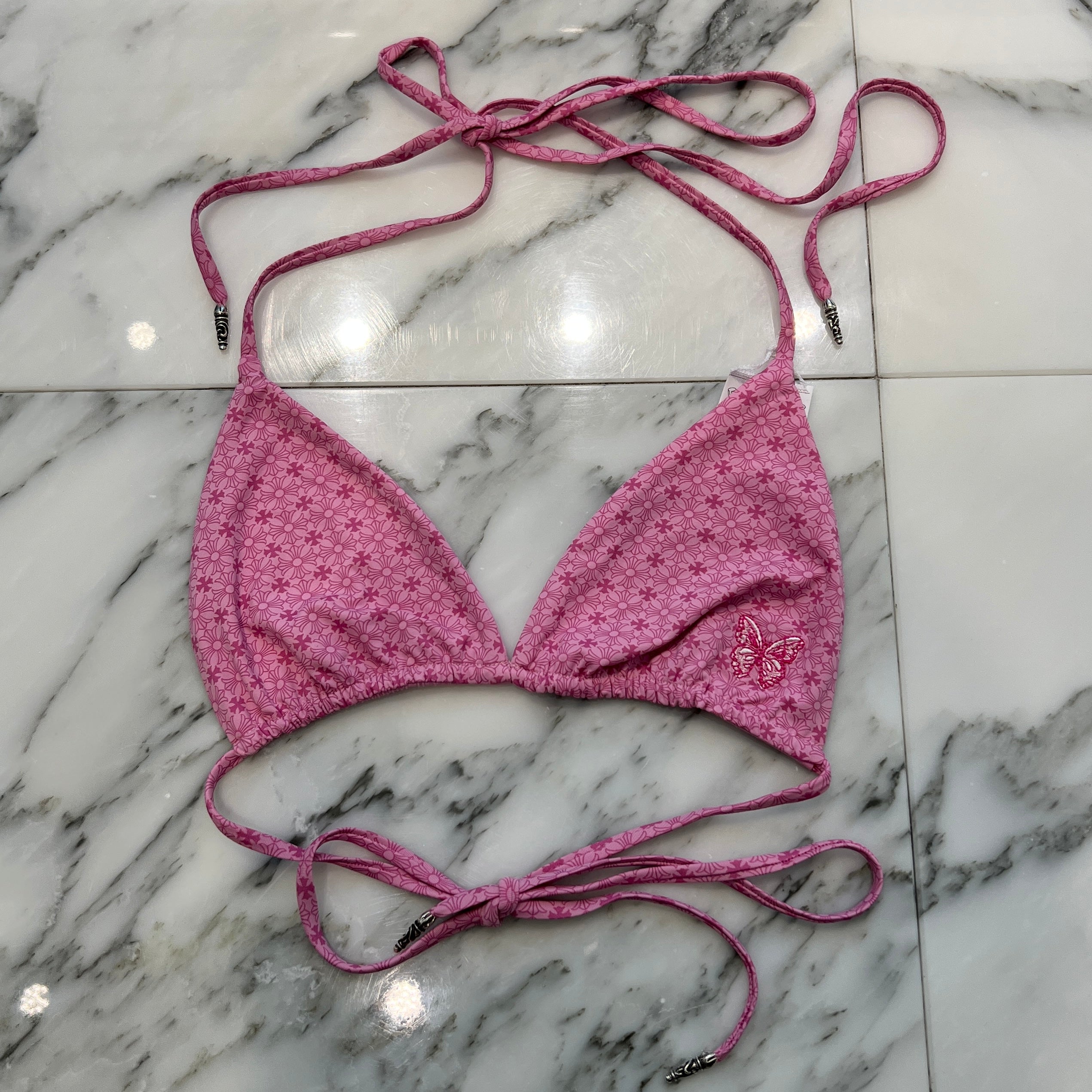 CHROME HEARTS × DIPPED IN BLUE CH Plus Butterfly Embroidery Bikini Swimwear Size S クロムハーツ × ディップドインブルー CHプラス バタフライ刺繍 ビキニ スイムウェア サイズS