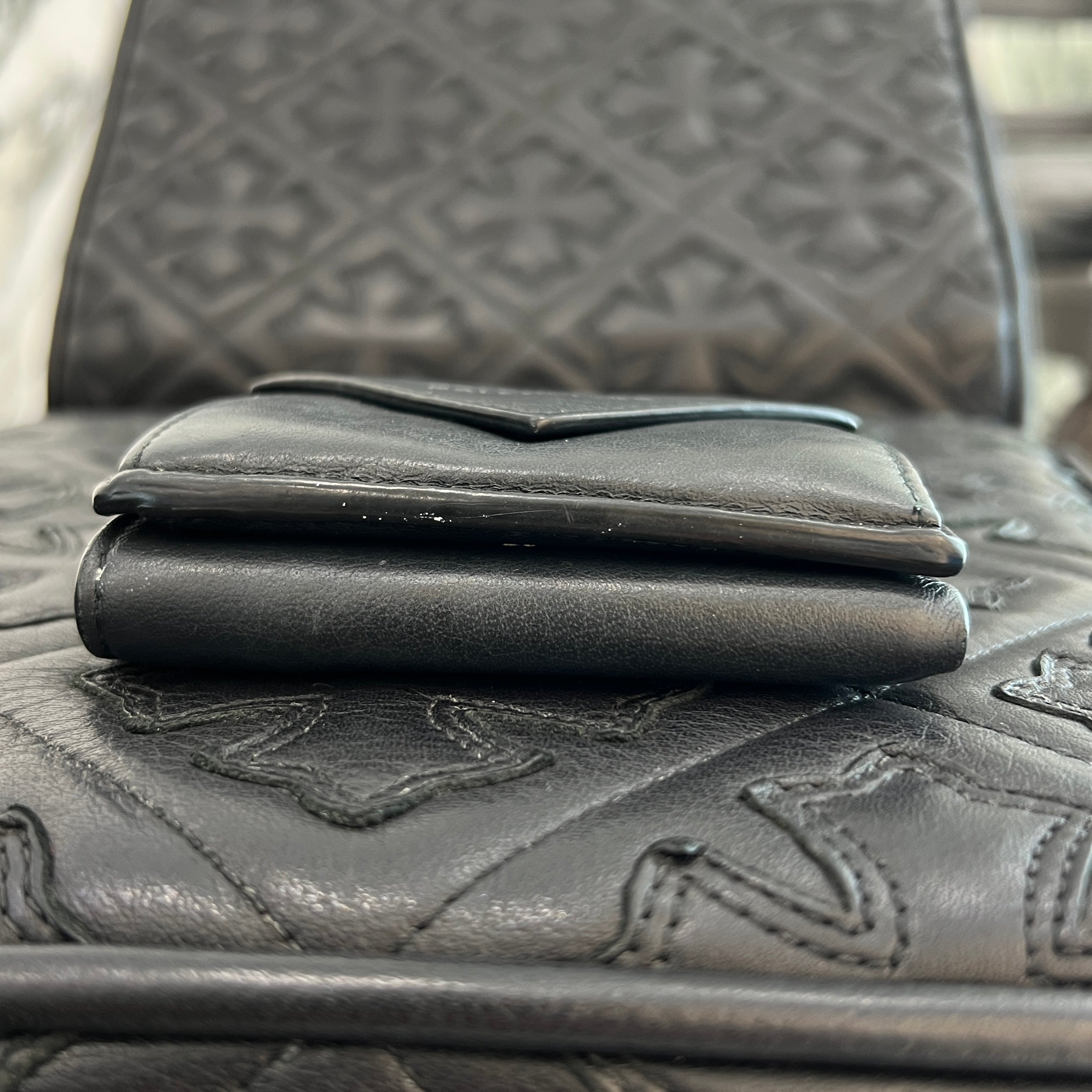 BALENCIAGA Leather Paper Mini Wallet 391446 DLQ0N 1000 バレンシアガ レザーペーパー ミニウォレット