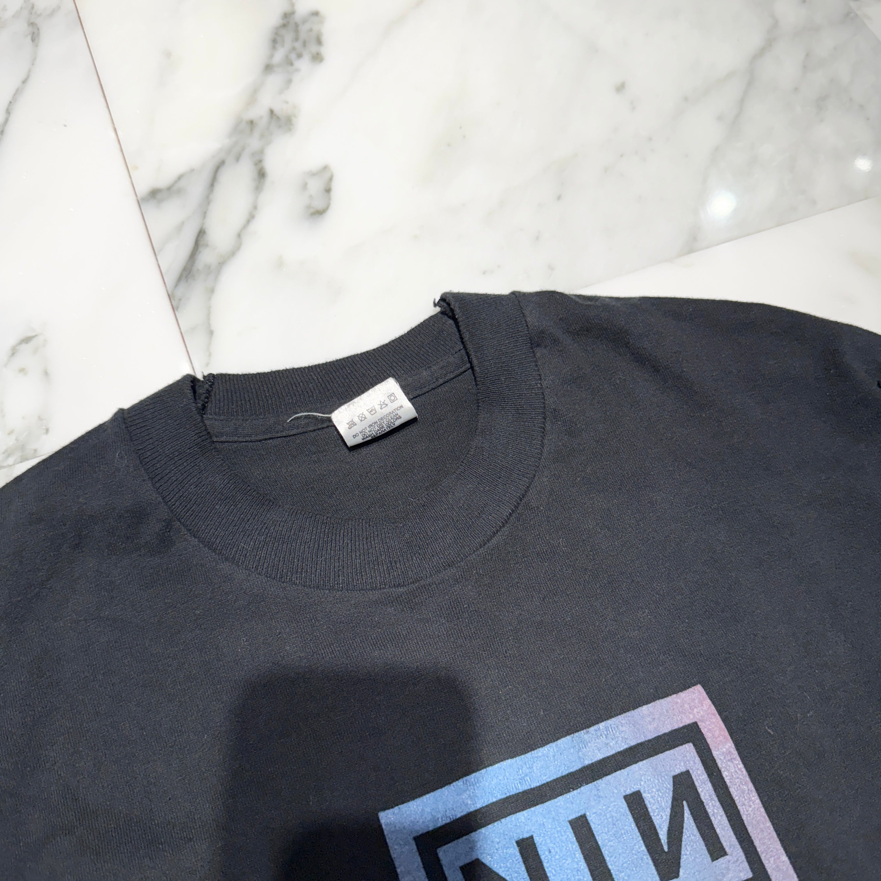 Vintage 90's NINE INCH NAILS "The Outside Tour" Starring David Bowie L/S Tee Size XL 90's ナインインチネイルズ "ザ・アウトサイド・ツアー" スターリング デヴィッド・ボーイ ロングスリーブTシャツ サイズXL