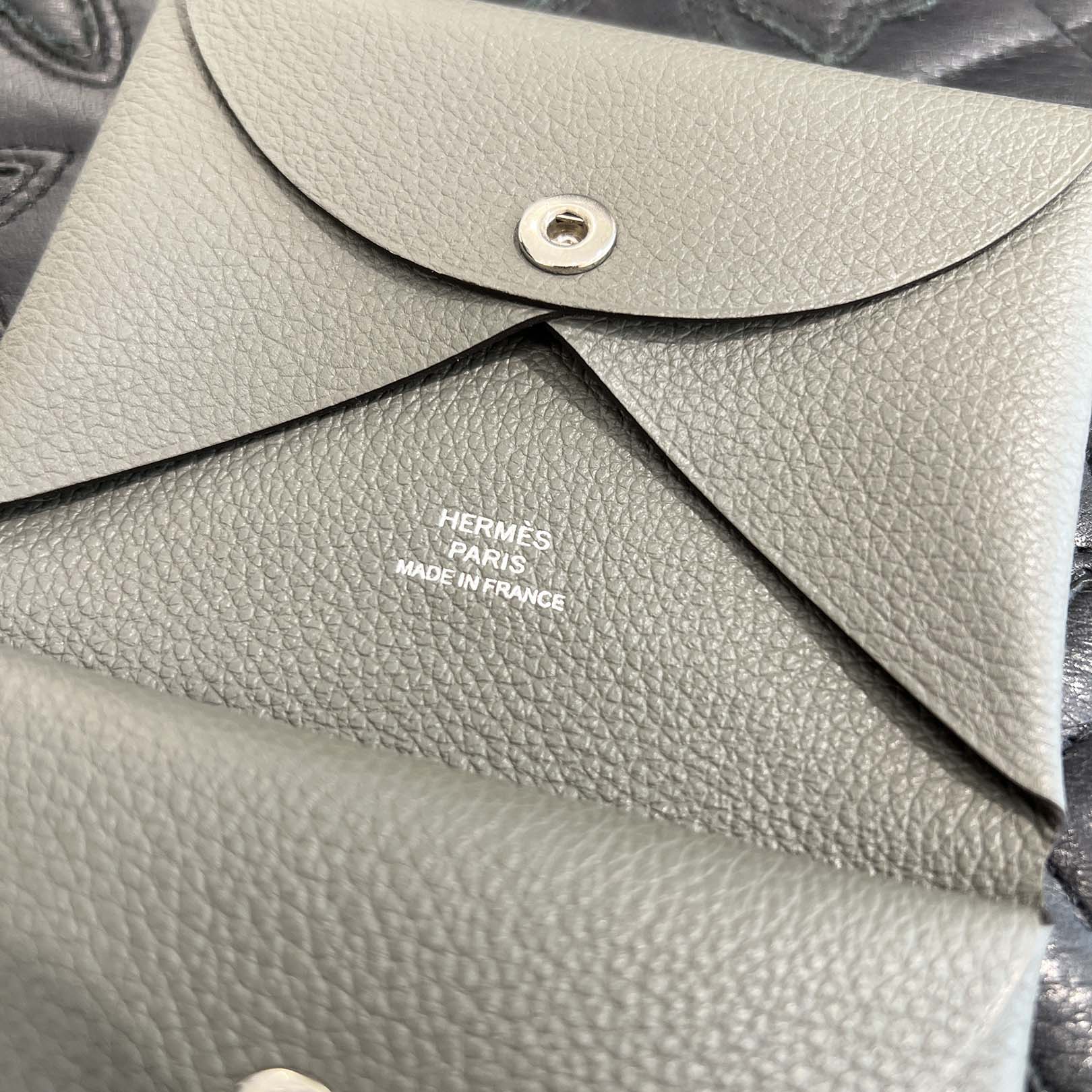 HERMES Calvi Duo Card Case "Vale Mangrove" B刻印 エルメス カルヴィデュオ カードケース "ヴェールマングローブ" B刻印