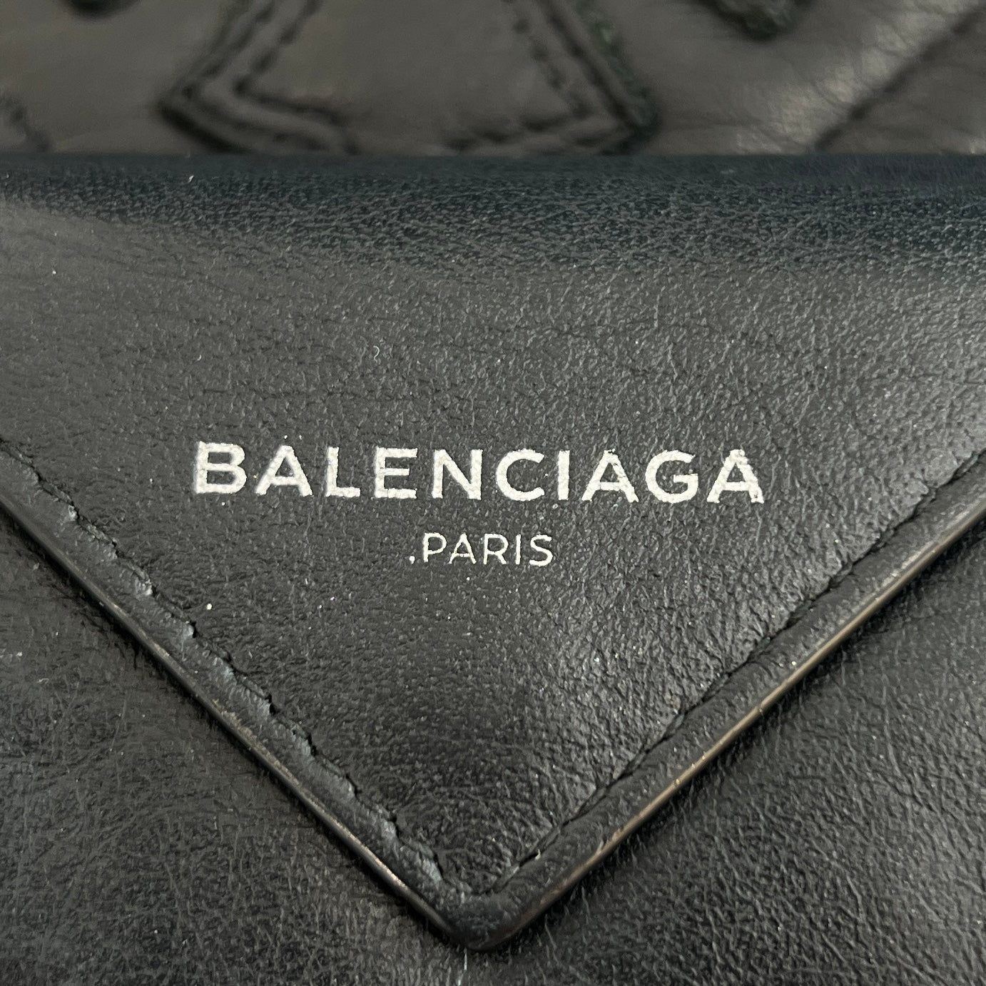 BALENCIAGA Leather Paper Mini Wallet 391446 DLQ0N 1000 バレンシアガ レザーペーパー ミニウォレット