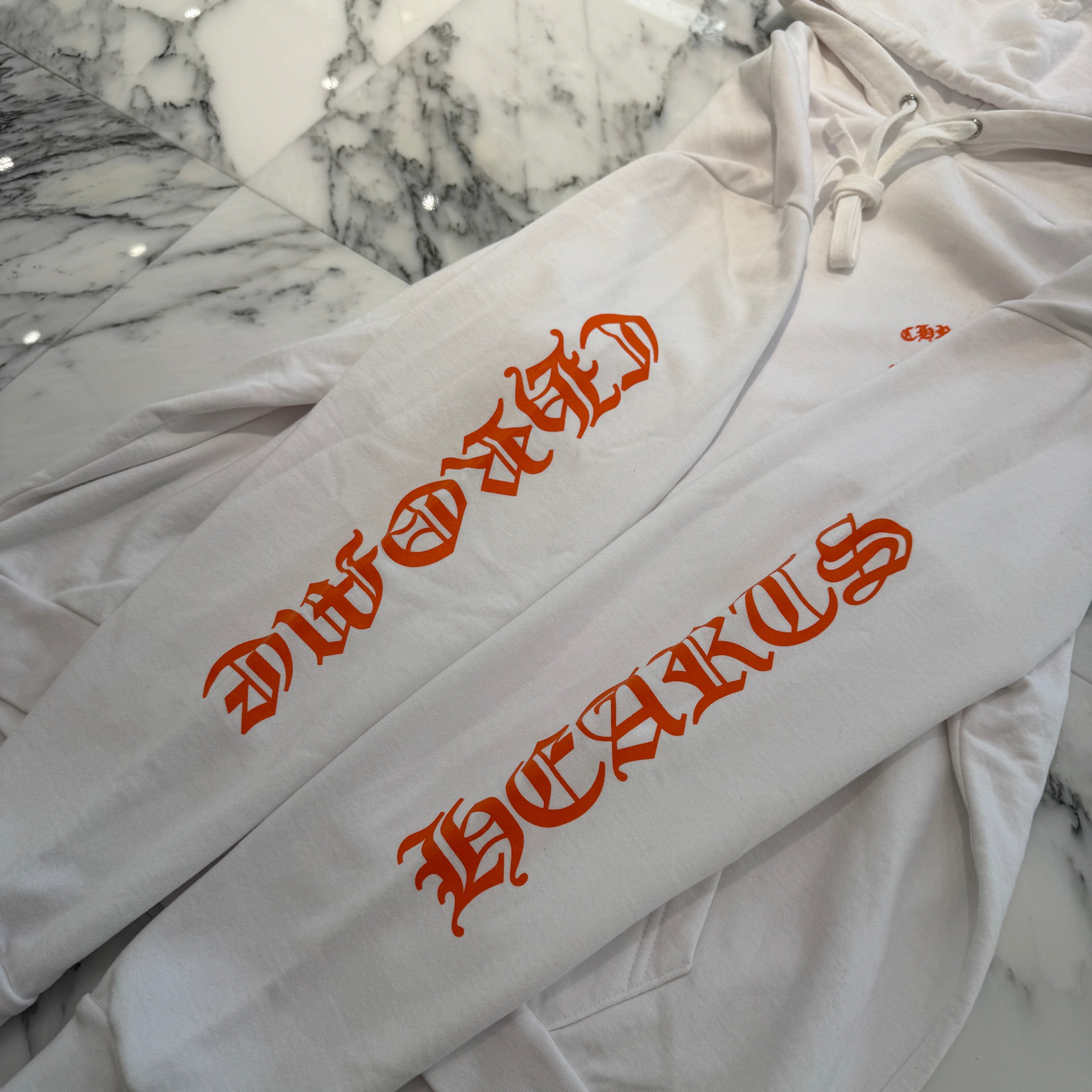 CHROME HEARTS King Taco 3 Cemetery Cross Print Pullover Hoodie Size L クロムハーツ キングタコ 3 セメタリークロス プリント プルオーバーフーディ サイズL