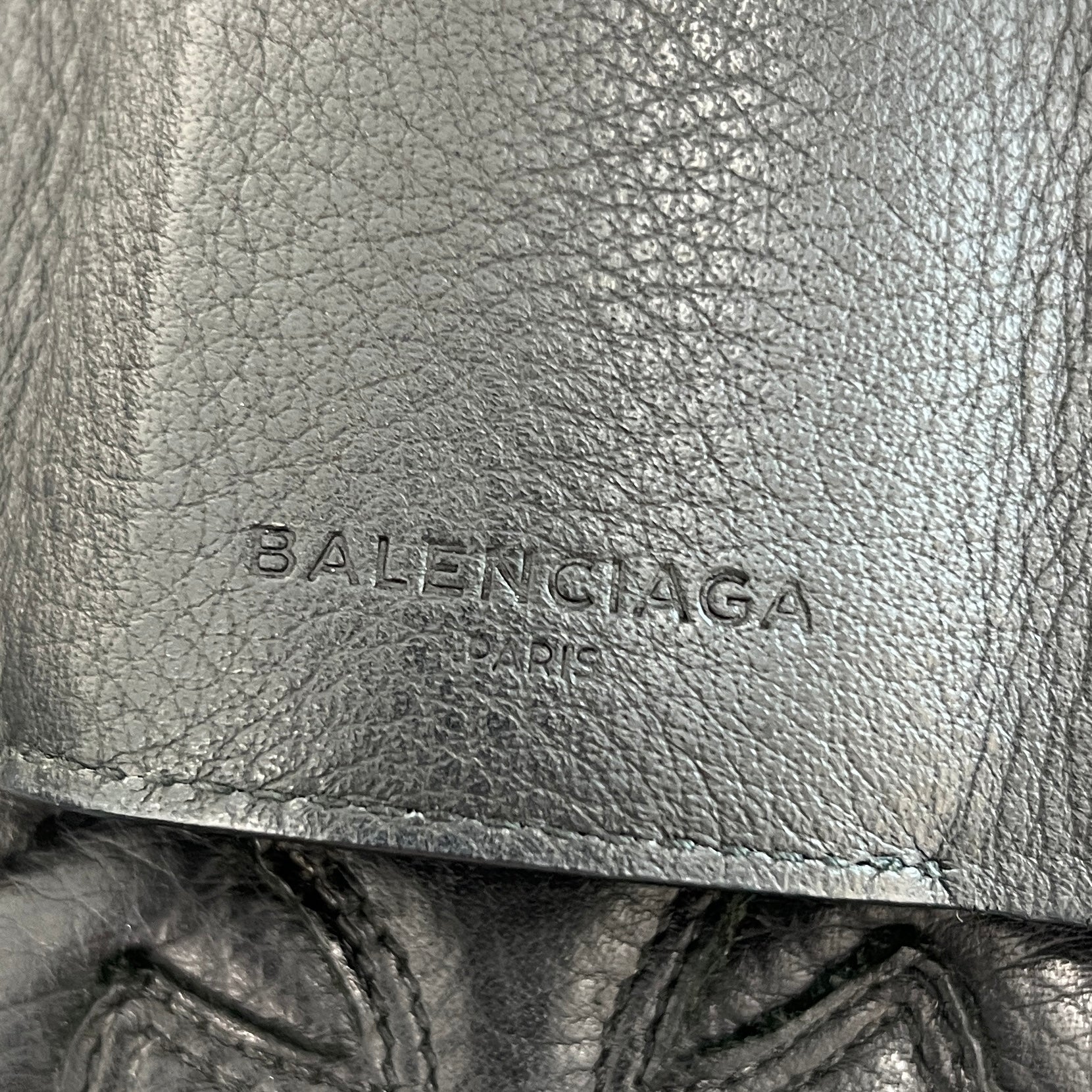 BALENCIAGA Leather Paper Mini Wallet 391446 DLQ0N 1000 バレンシアガ レザーペーパー ミニウォレット