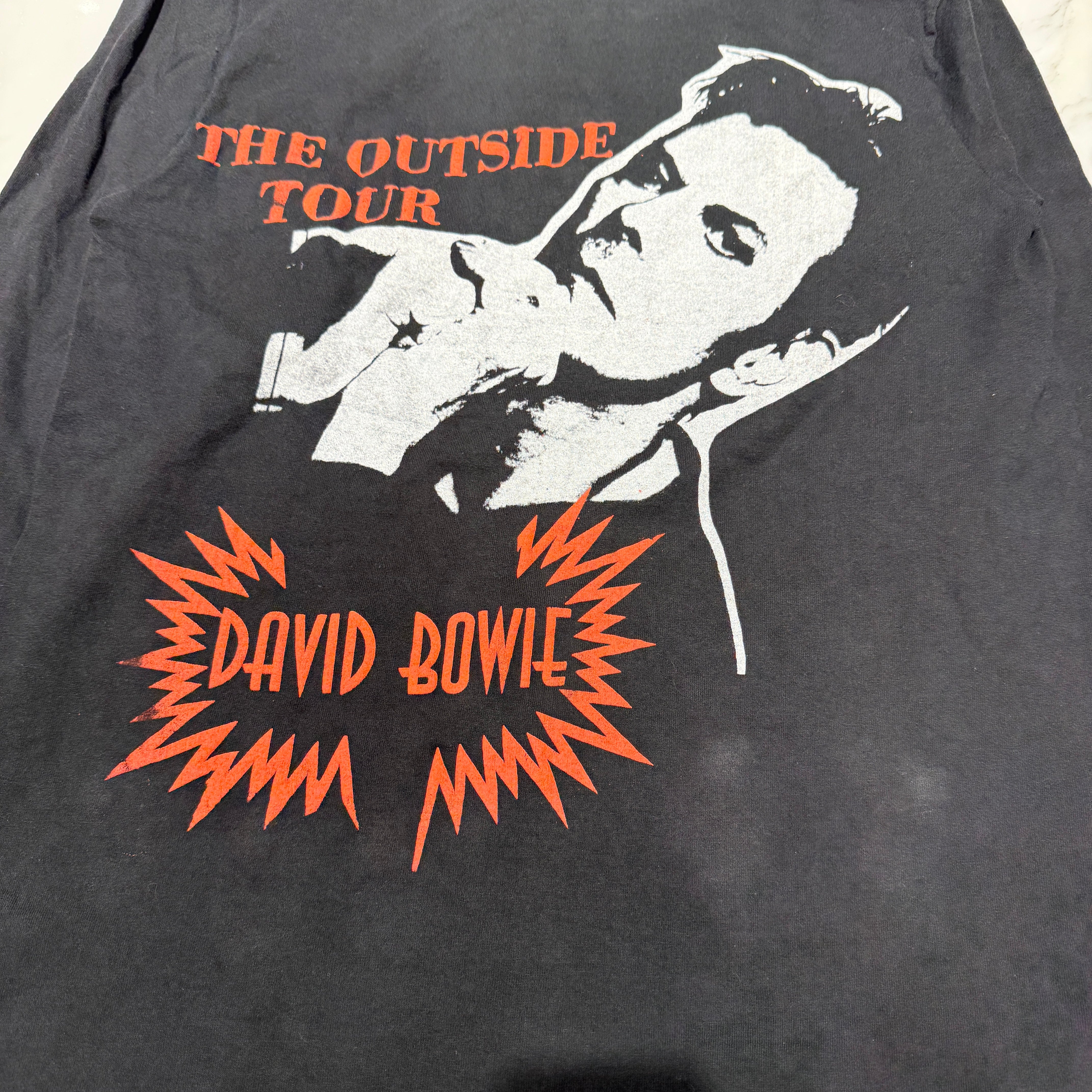 Vintage 90's NINE INCH NAILS "The Outside Tour" Starring David Bowie L/S Tee Size XL 90's ナインインチネイルズ "ザ・アウトサイド・ツアー" スターリング デヴィッド・ボーイ ロングスリーブTシャツ サイズXL