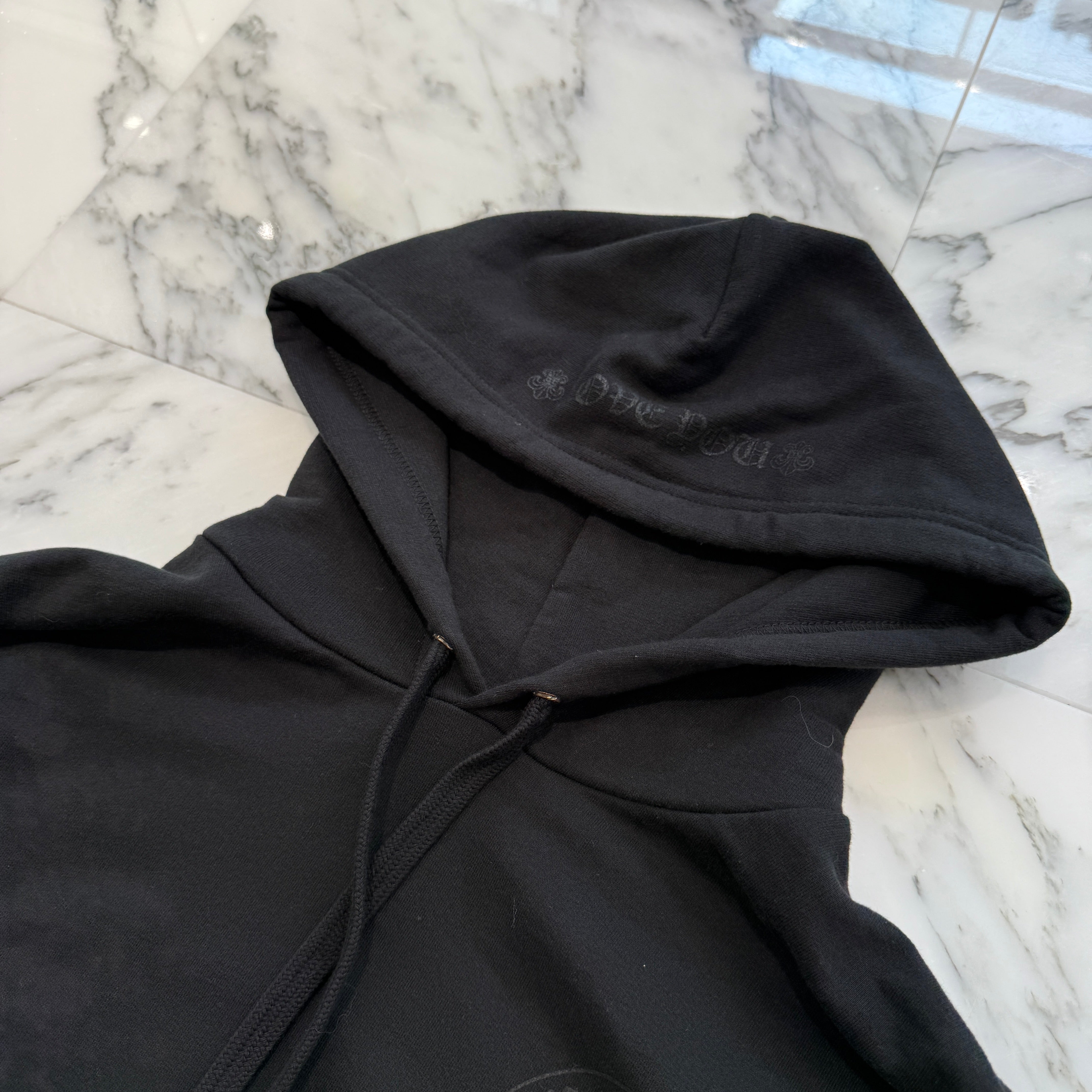 CHROME HEARTS 2025SS CANNES Limited Hooded "LOVE YOU" BS FLARE Horseshoe Pullover Hoodie Size S クロムハーツ カンヌ限定 フーデッド "LOVE YOU" BSフレア ホースシュー プルオーバーフーディ サイズS