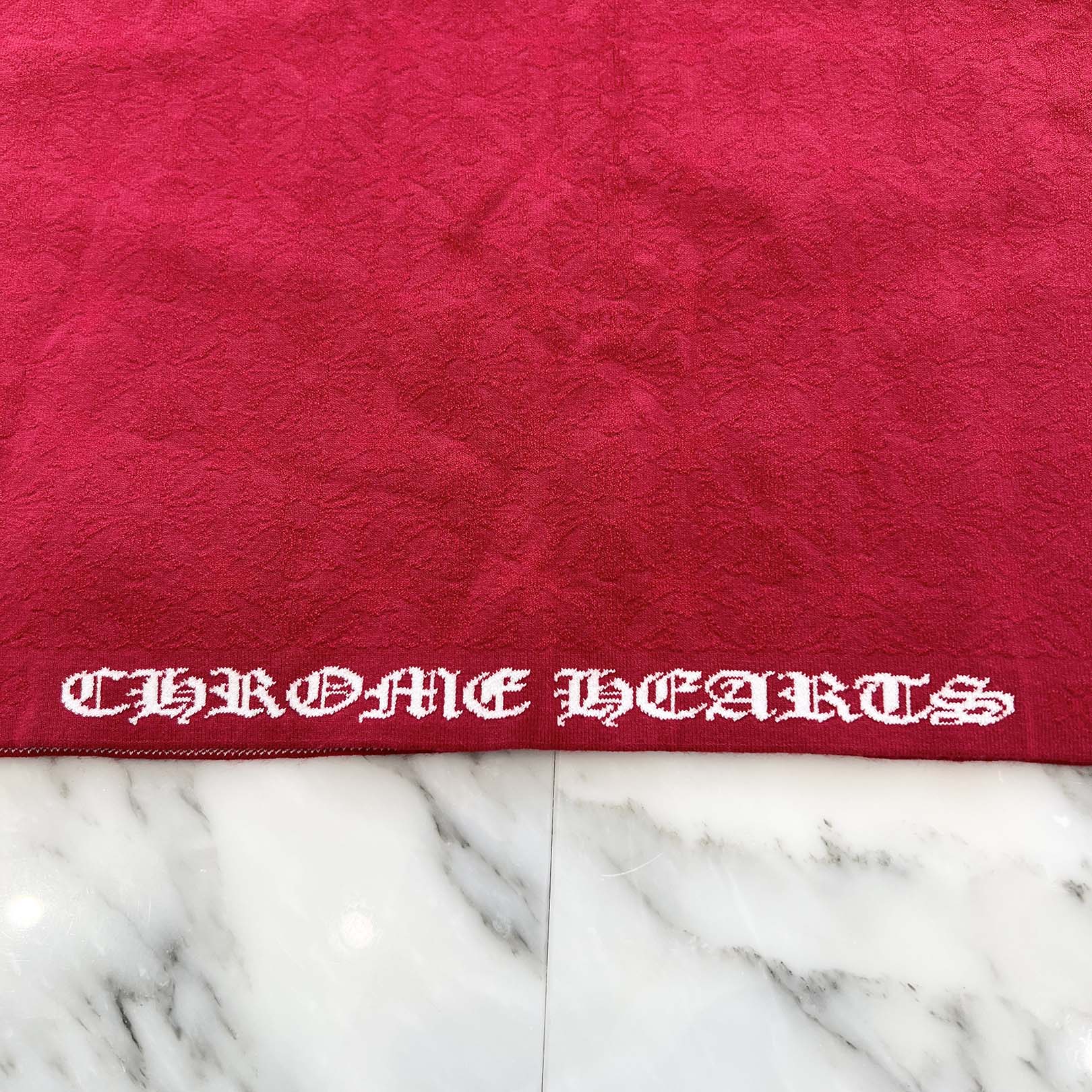 CHROME HEARTS Y NOT V Neck Rayon Polo Shirt Size M クロムハーツ ワイノット Vネック レーヨン ポロシャツ サイズM