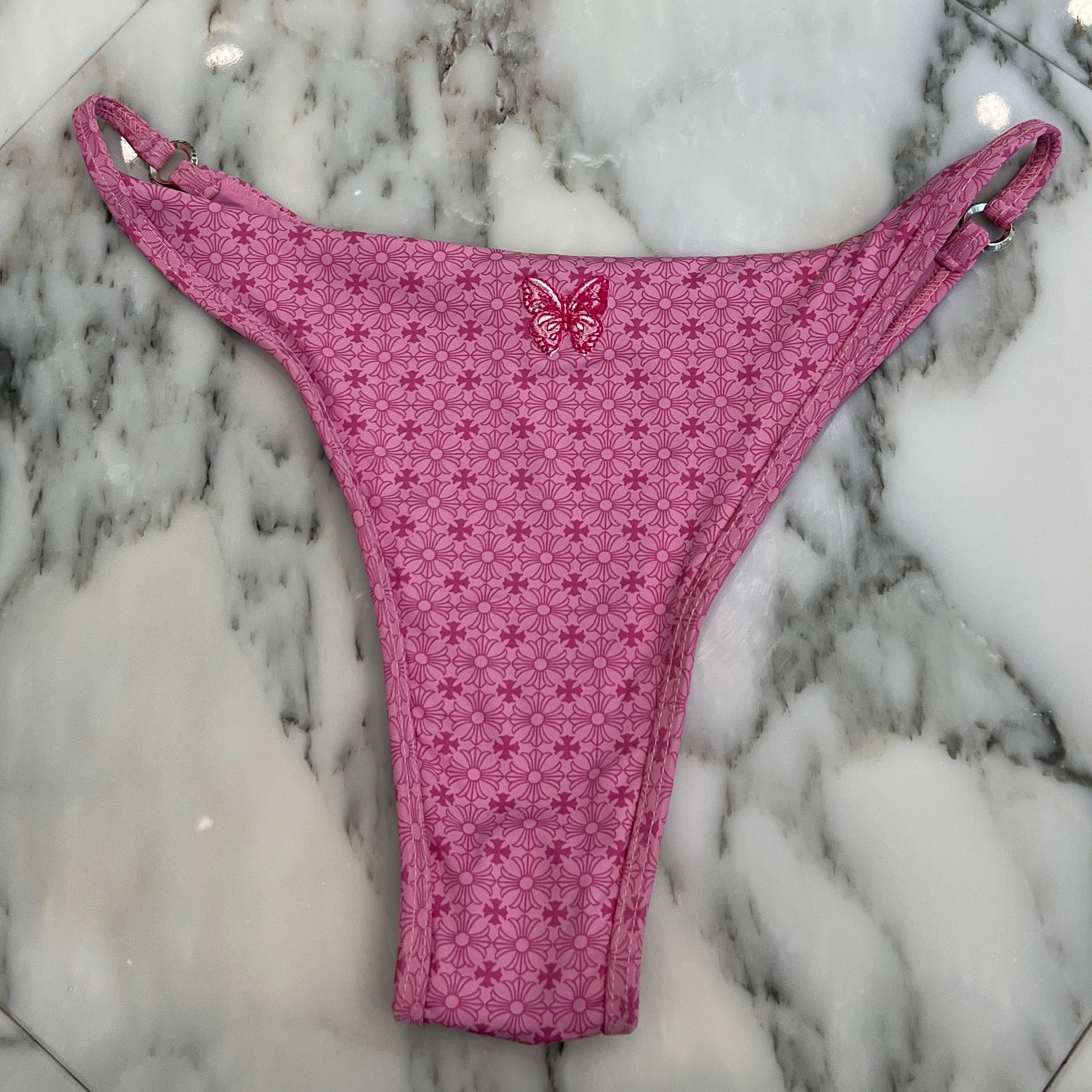 CHROME HEARTS × DIPPED IN BLUE CH Plus Butterfly Embroidery Bikini Swimwear Size S クロムハーツ × ディップドインブルー CHプラス バタフライ刺繍 ビキニ スイムウェア サイズS