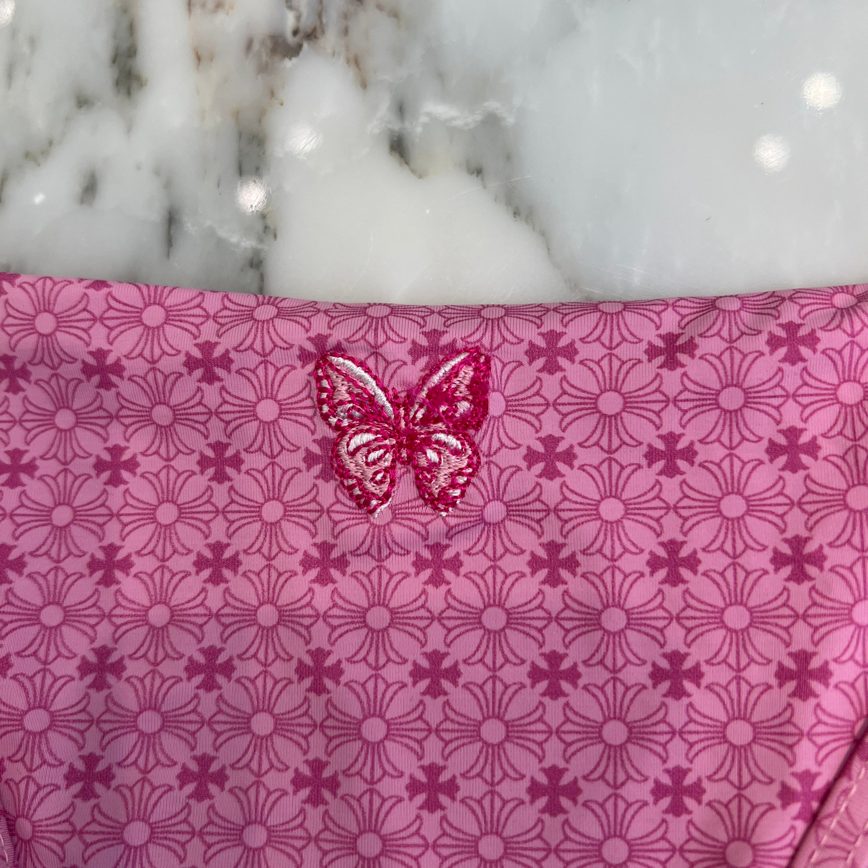 CHROME HEARTS × DIPPED IN BLUE CH Plus Butterfly Embroidery