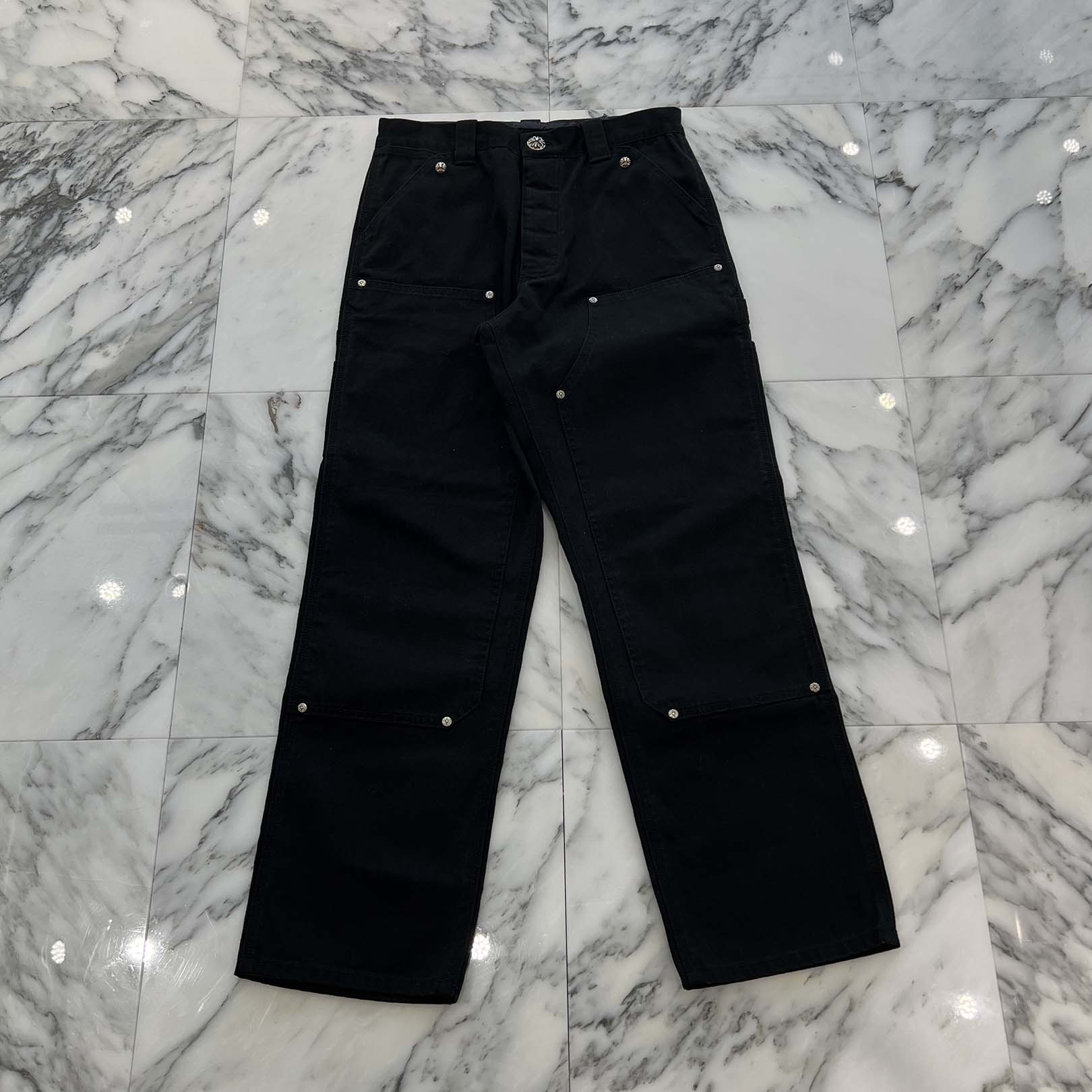 CHROME HEARTS Carpenter Cross Ball Button Denim Pants Size 30 クロムハーツ カーペンター クロスボールボタン デニムパンツ サイズ30