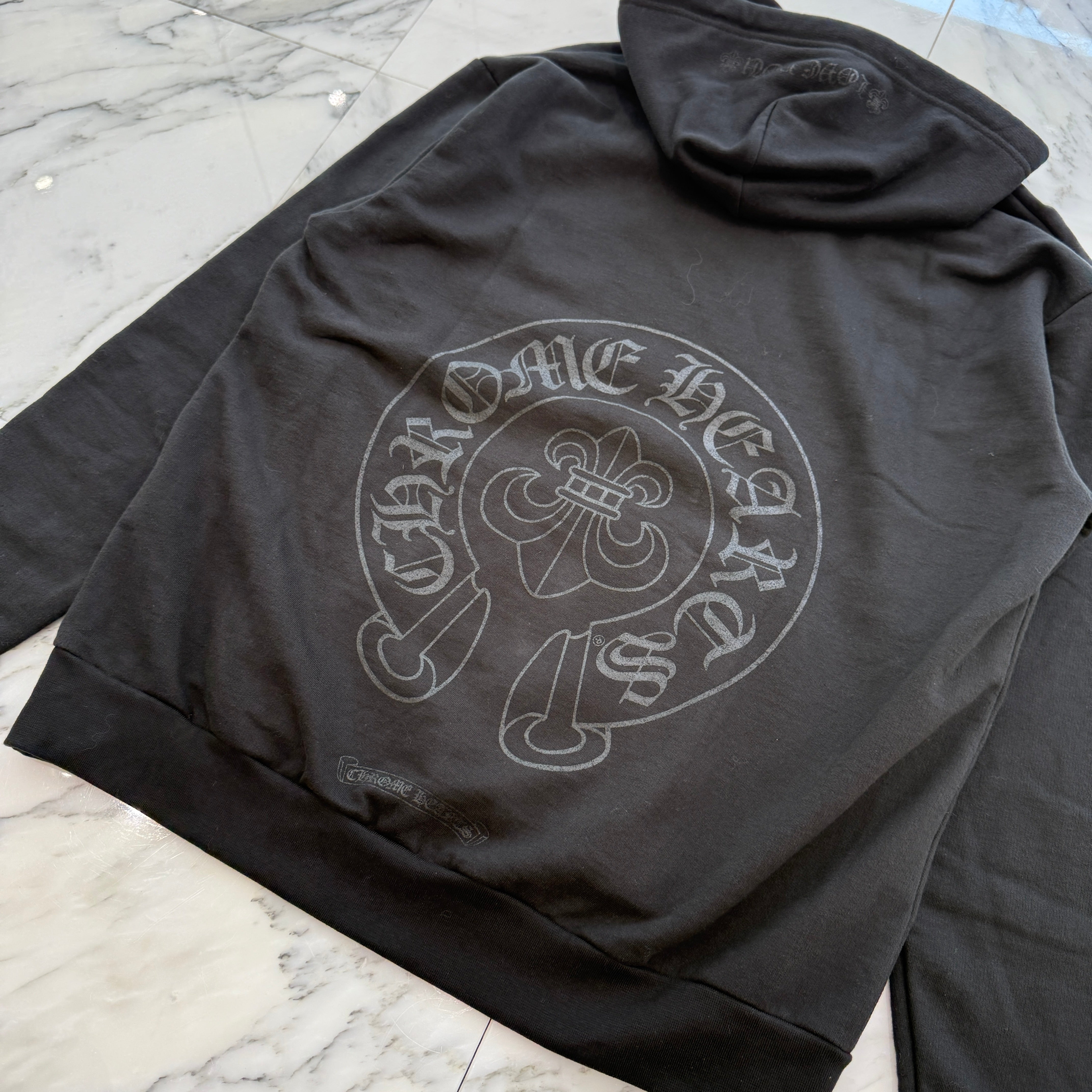 CHROME HEARTS 2025SS CANNES Limited Hooded "LOVE YOU" BS FLARE Horseshoe Pullover Hoodie Size S クロムハーツ カンヌ限定 フーデッド "LOVE YOU" BSフレア ホースシュー プルオーバーフーディ サイズS