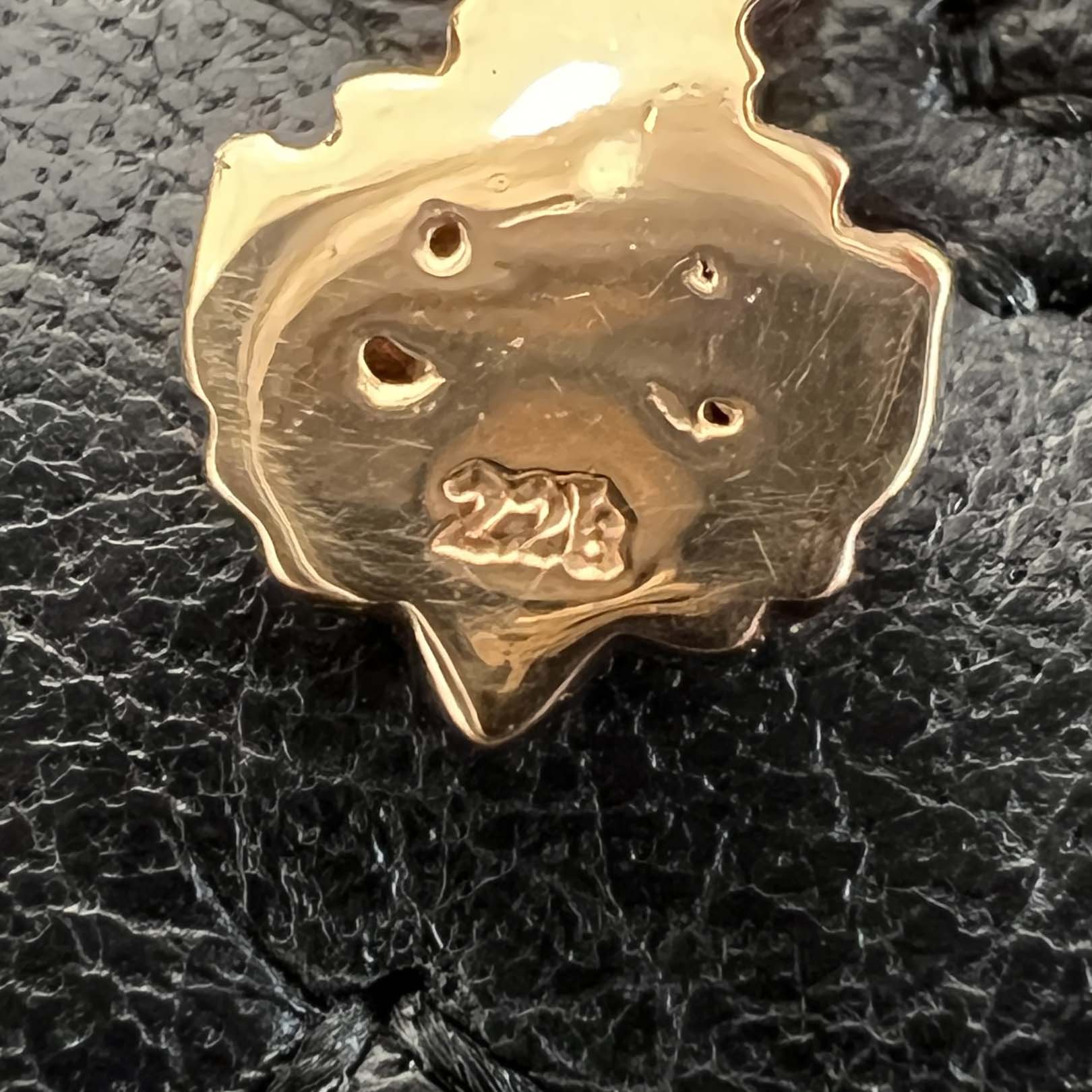 CHROME HEARTS 22K Tiny Filigree Cross 1 Diamond Pendent Top クロムハーツ 22K タイニー フィリグリークロス 1ダイヤモンド ペンダント トップ