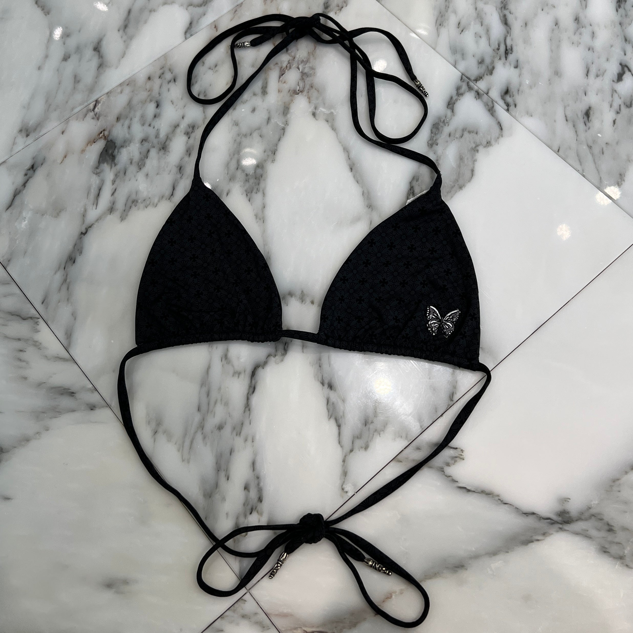 CHROME HEARTS × DIPPED IN BLUE CH Plus Butterfly Embroidery Bikini Swimwear Size S クロムハーツ × ディップドインブルー CHプラス バタフライ刺繍 ビキニ スイムウェア サイズS