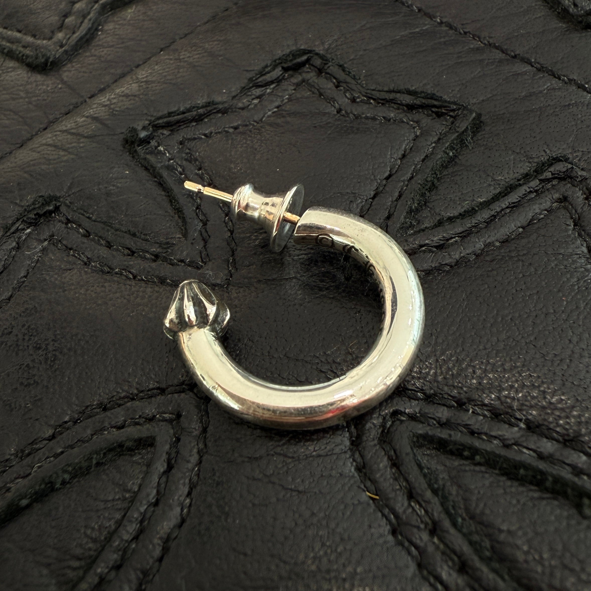 CHROME HEARTS PLAIN Hoop Earrings クロムハーツ プレーン フープ ピアス