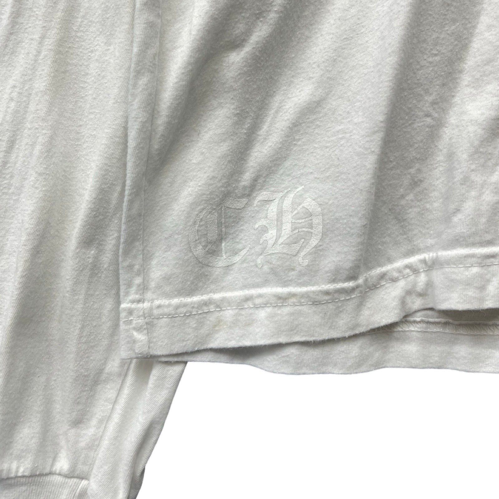 CHROME HEARTS Dagger Logo Print Long Sleeve Tee Size L