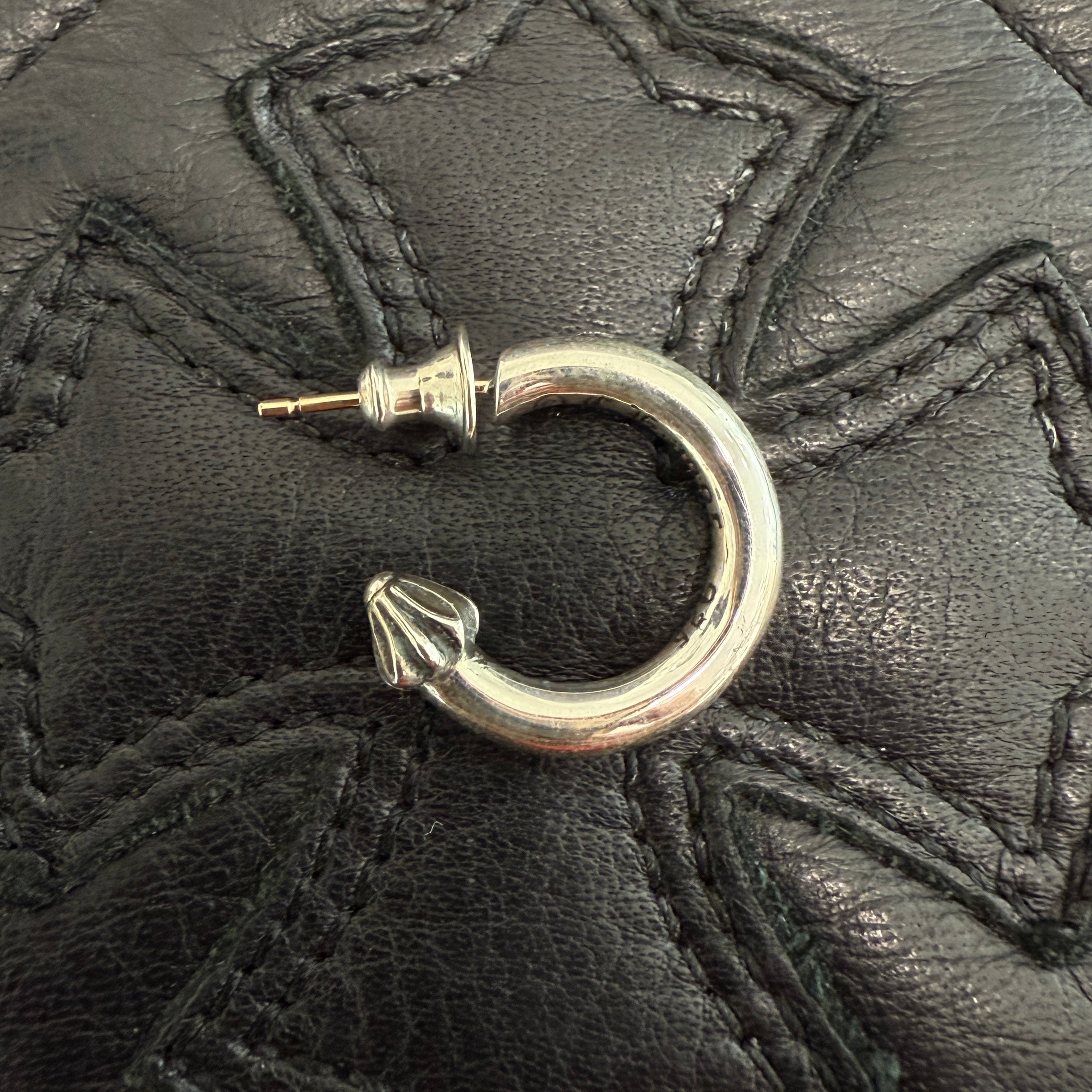 CHROME HEARTS PLAIN Hoop Earrings クロムハーツ プレーン フープ ピアス