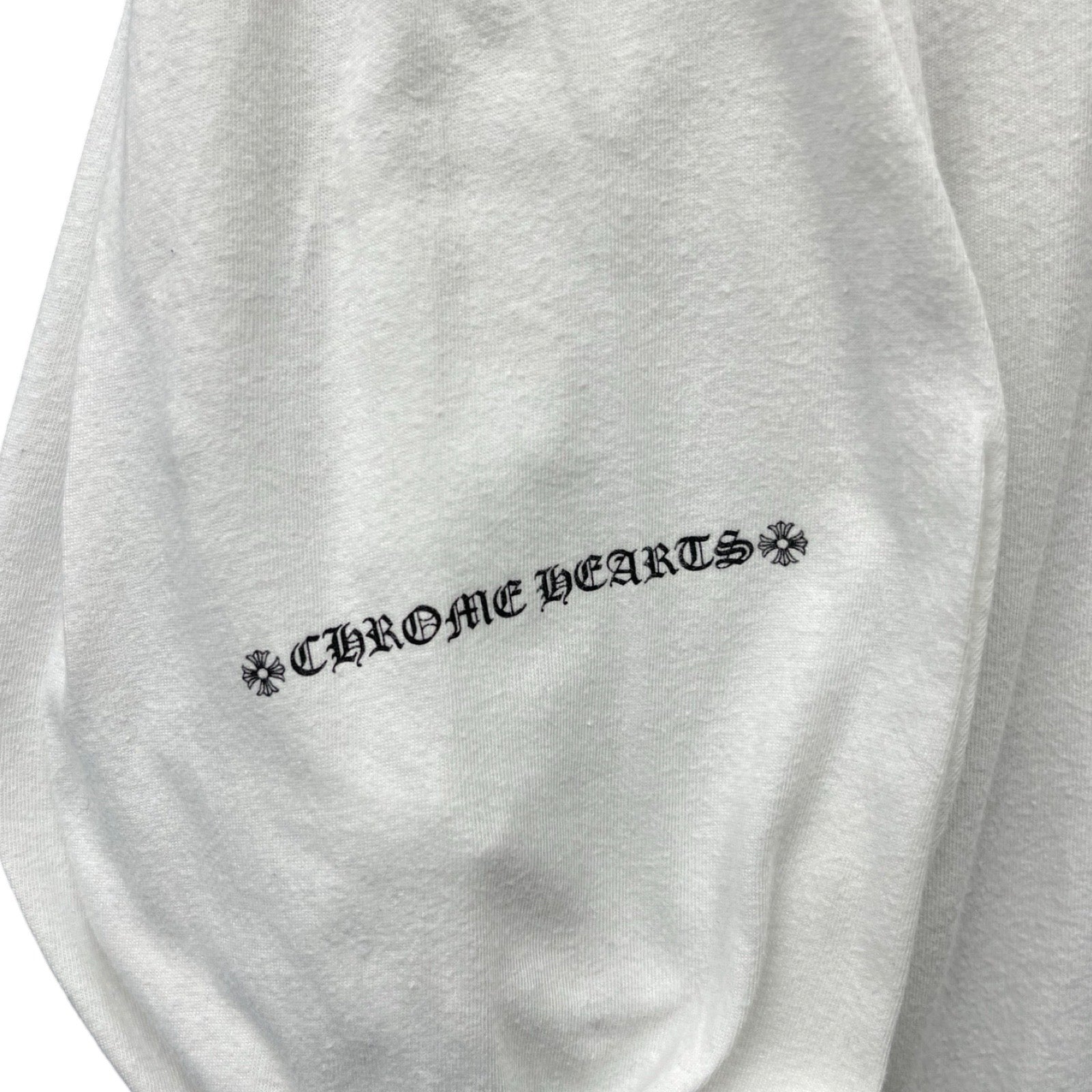 CHROME HEARTS Dagger Logo Print Long Sleeve Tee Size L