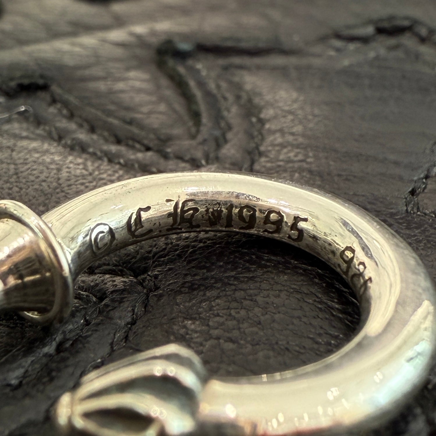 CHROME HEARTS PLAIN Hoop Earrings クロムハーツ プレーン フープ ピアス