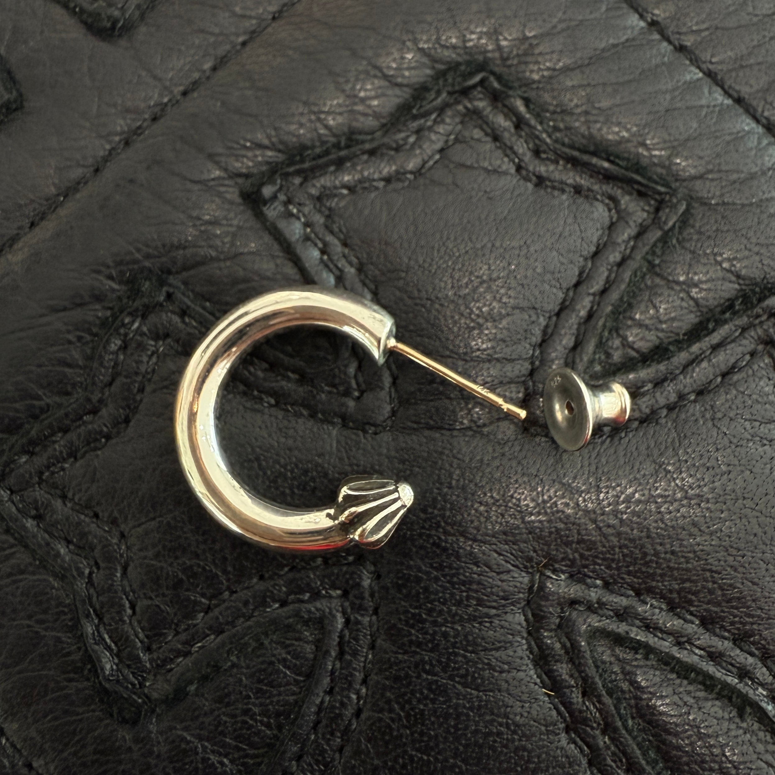 CHROME HEARTS PLAIN Hoop Earrings クロムハーツ プレーン フープ ピアス