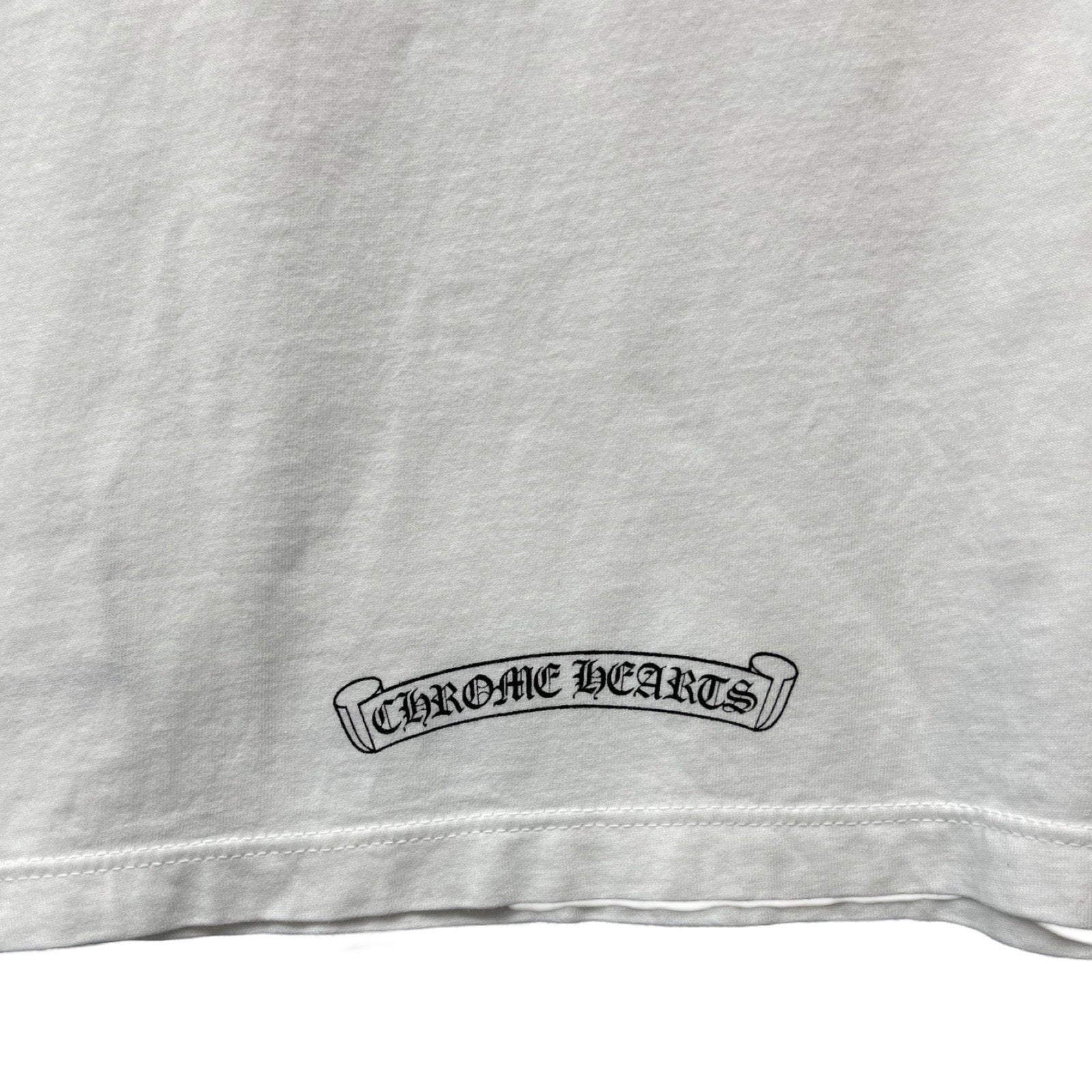 CHROME HEARTS CH Plus Cross Ball Long Sleeve Polo Shirt Size M