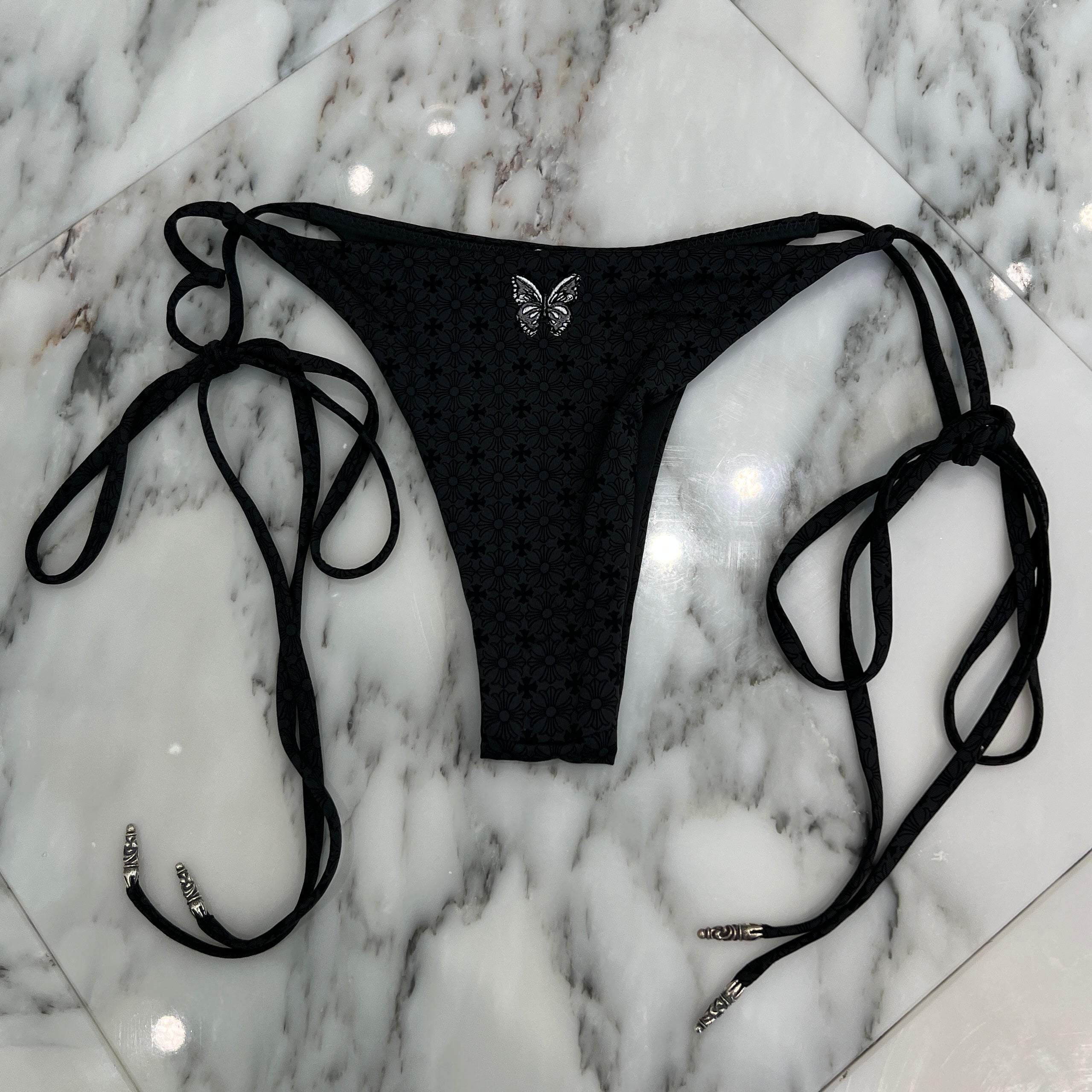 CHROME HEARTS × DIPPED IN BLUE CH Plus Butterfly Embroidery Bikini Swimwear Size S クロムハーツ × ディップドインブルー CHプラス バタフライ刺繍 ビキニ スイムウェア サイズS
