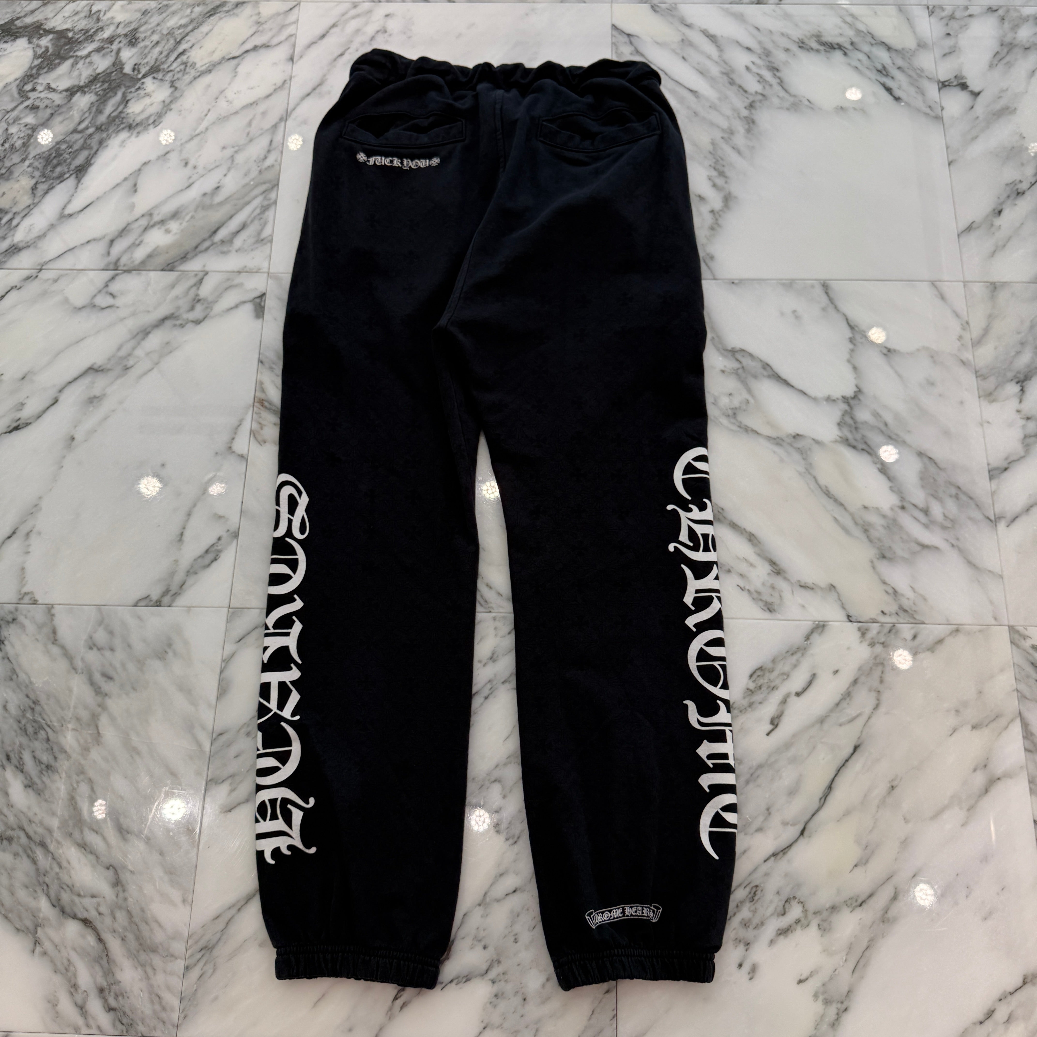 CHROME HEARTS CH Plus Horseshoe Sweat Long Pants Size S クロムハーツ CHプラス 総柄 ホースシュー スウェット ロングパンツ サイズS