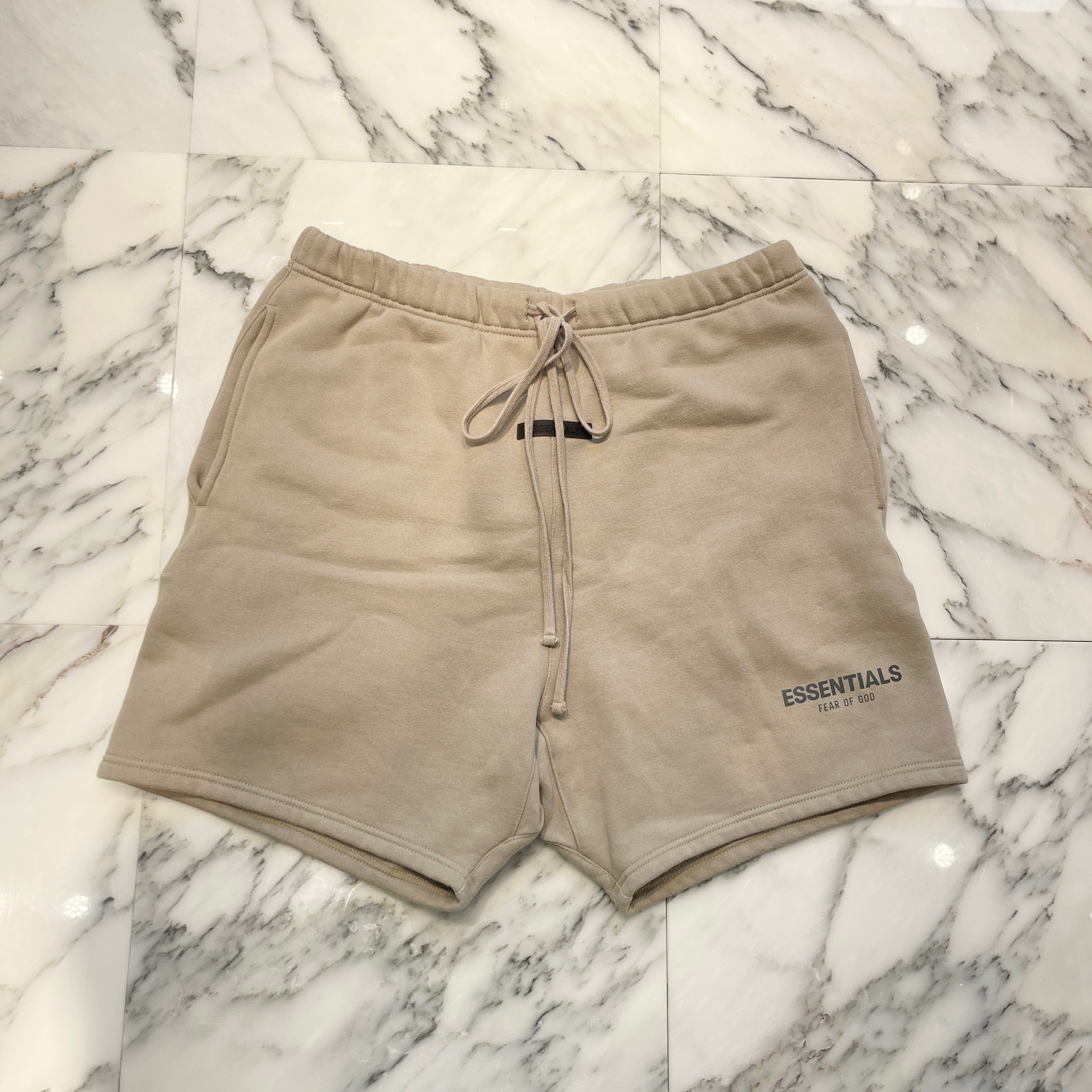 ESSENTIALS FEAR OF GOD 2023AW Rubber Logo Sweat Short Size L エッセンシャル フィアオブゴッド ラバーロゴ スウェットショーツ サイズL