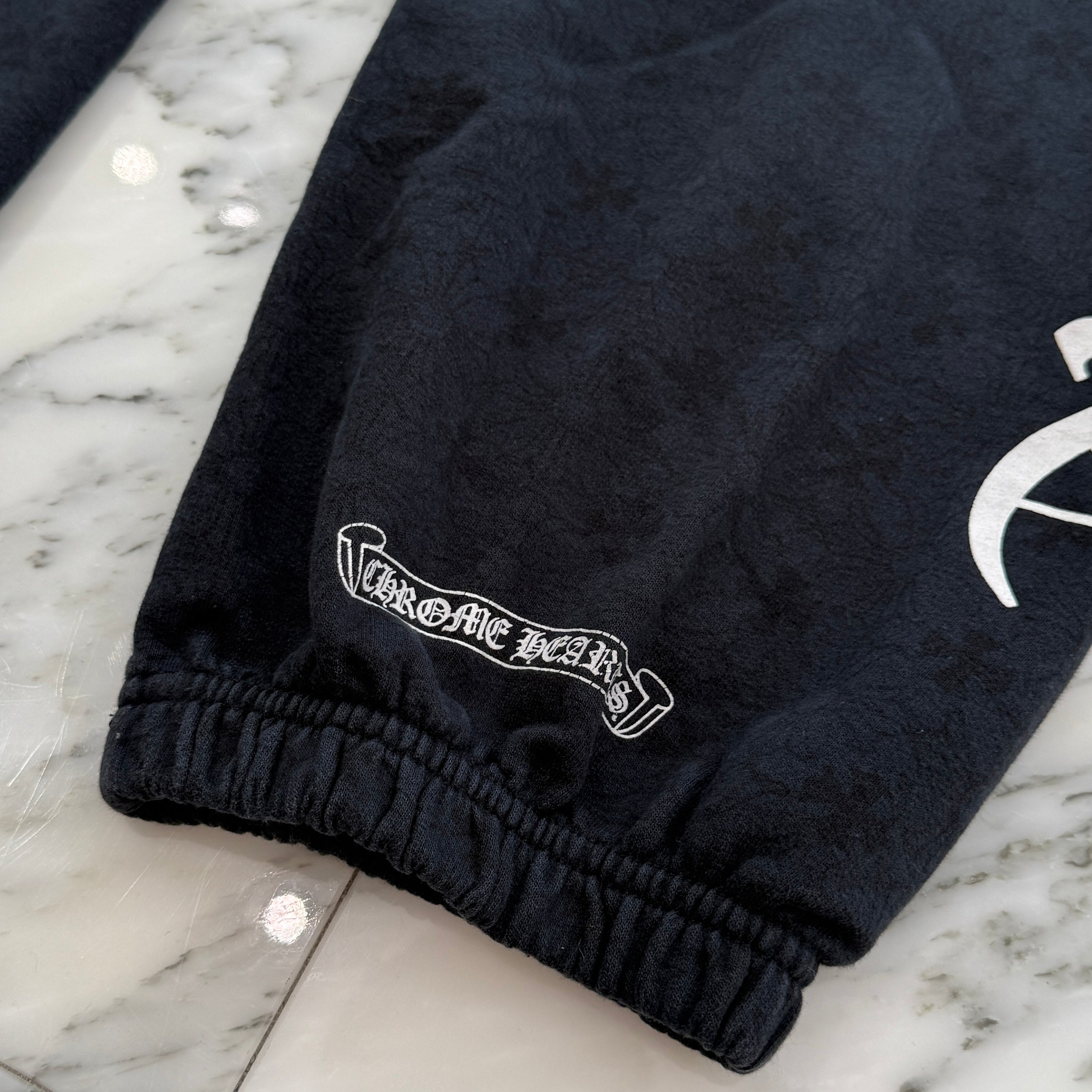 CHROME HEARTS CH Plus Horseshoe Sweat Long Pants Size S クロムハーツ CHプラス 総柄 ホースシュー スウェット ロングパンツ サイズS