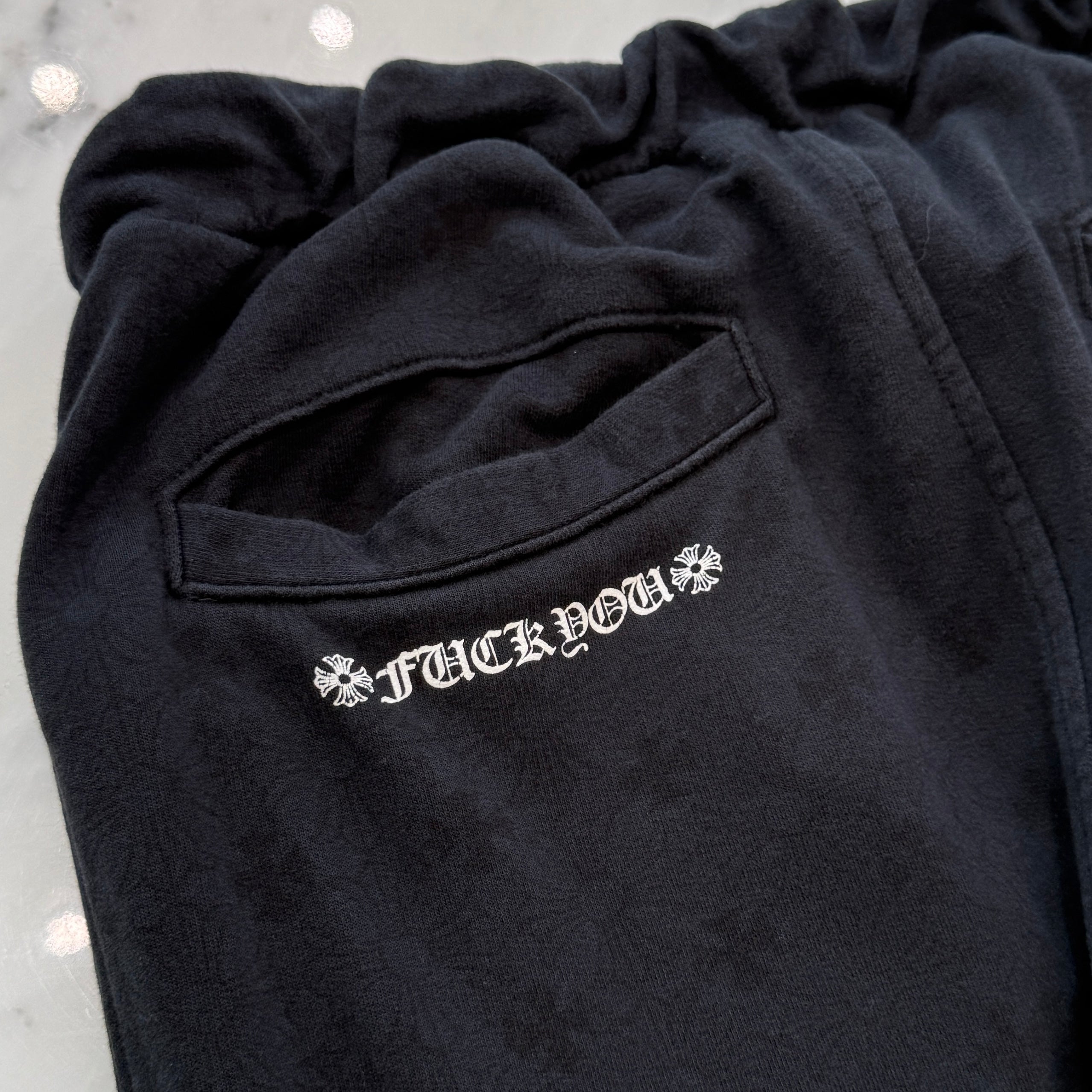 CHROME HEARTS CH Plus Horseshoe Sweat Long Pants Size S クロムハーツ CHプラス 総柄 ホースシュー スウェット ロングパンツ サイズS