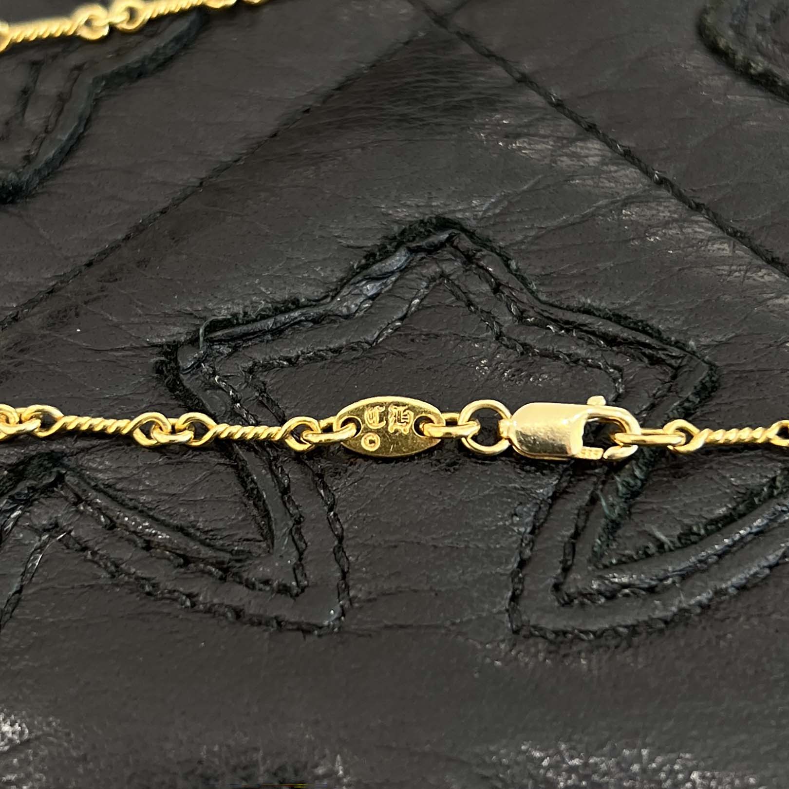 CHROME HEARTS 22K Twist Chain Necklace Size 18 Inch クロム