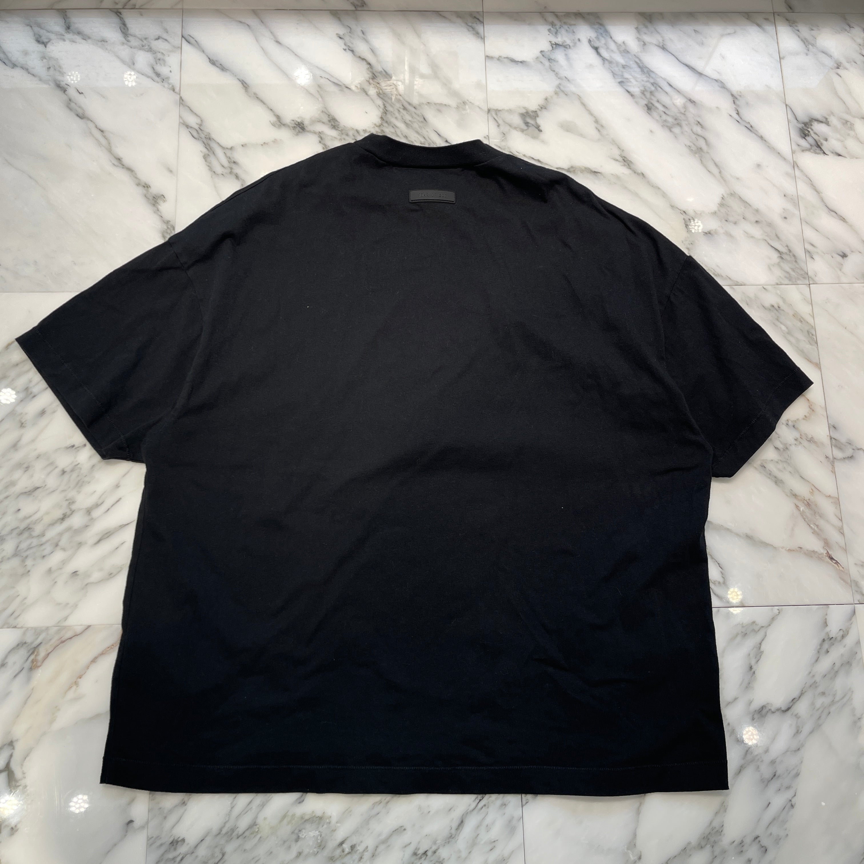 ESSENTIALS FEAR OF GOD 2024SS Rubber Tag Crewneck Tee Size M エッセンシャル フィアオブゴッド ラバータグ クルーネック Tシャツ サイズM