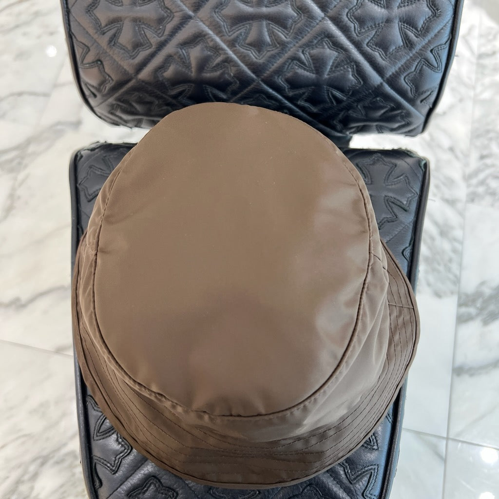 CHROME HEARTS 1 Cross Leather Patch Nylon Bucket Hat Size M (58.5cm) クロムハーツ 1クロス レザーパッチ ナイロン バケットハット サイズM (58.5cm)